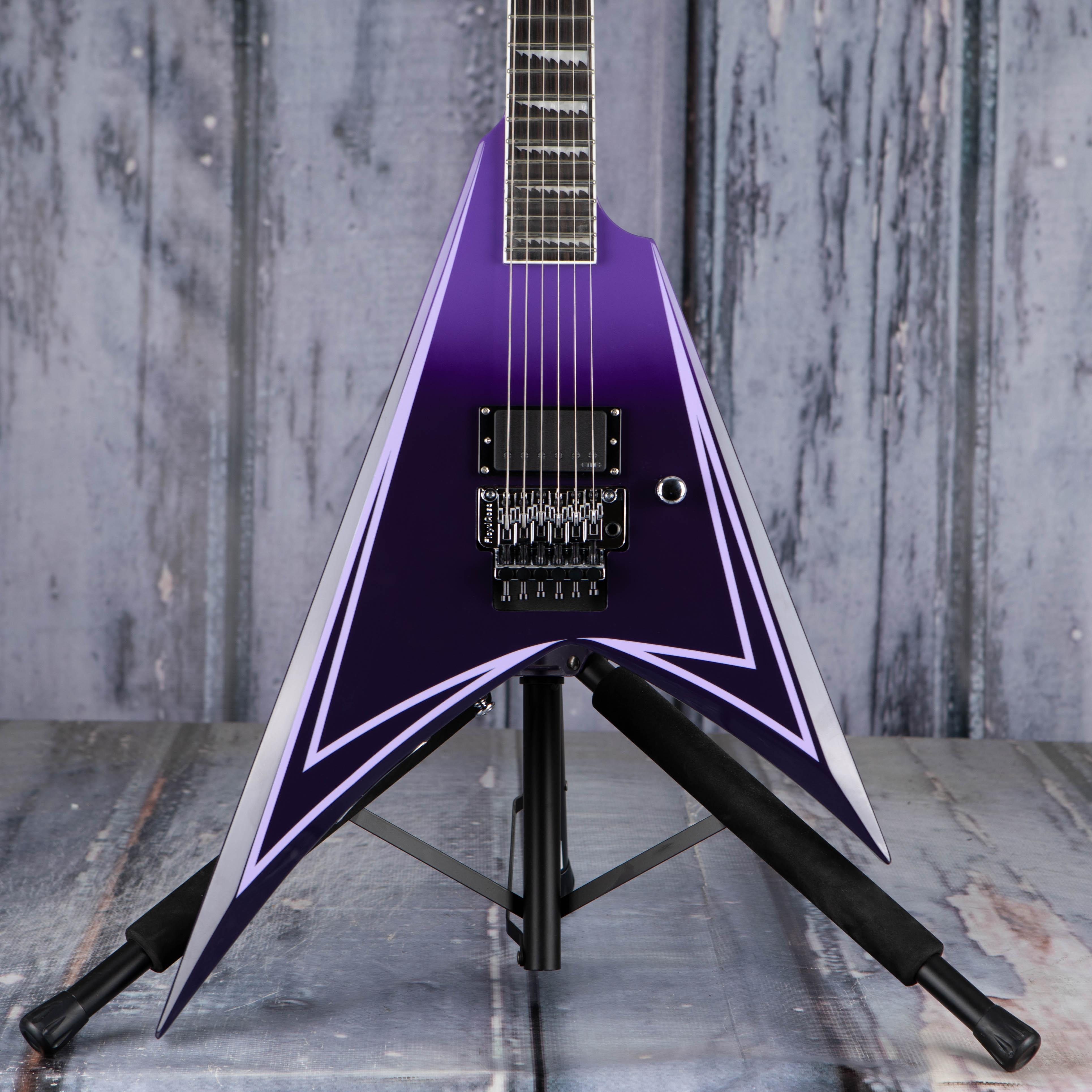 ESP LTD Alexi Hexed Electric Guitar, Purple Fade W/ Pinstripes