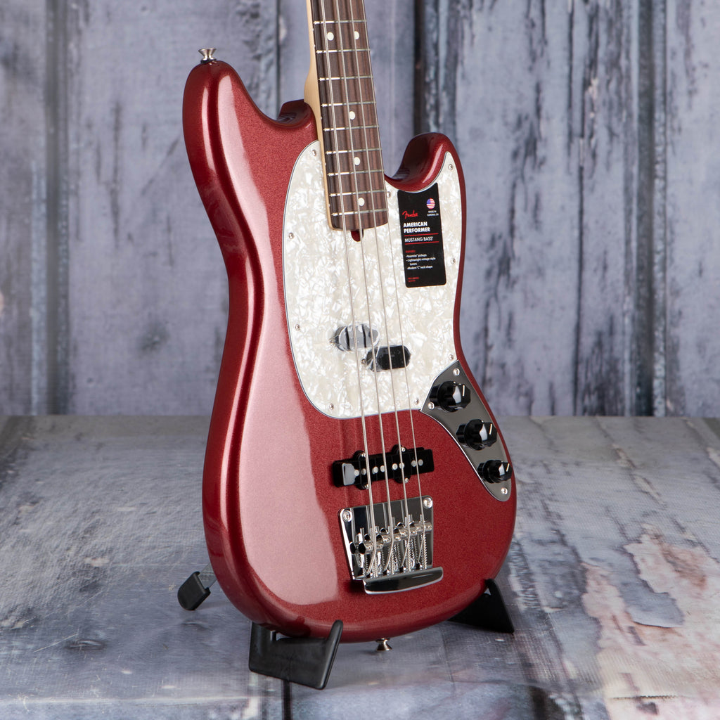 Fender American Performer Mustang Bass, Aubergine