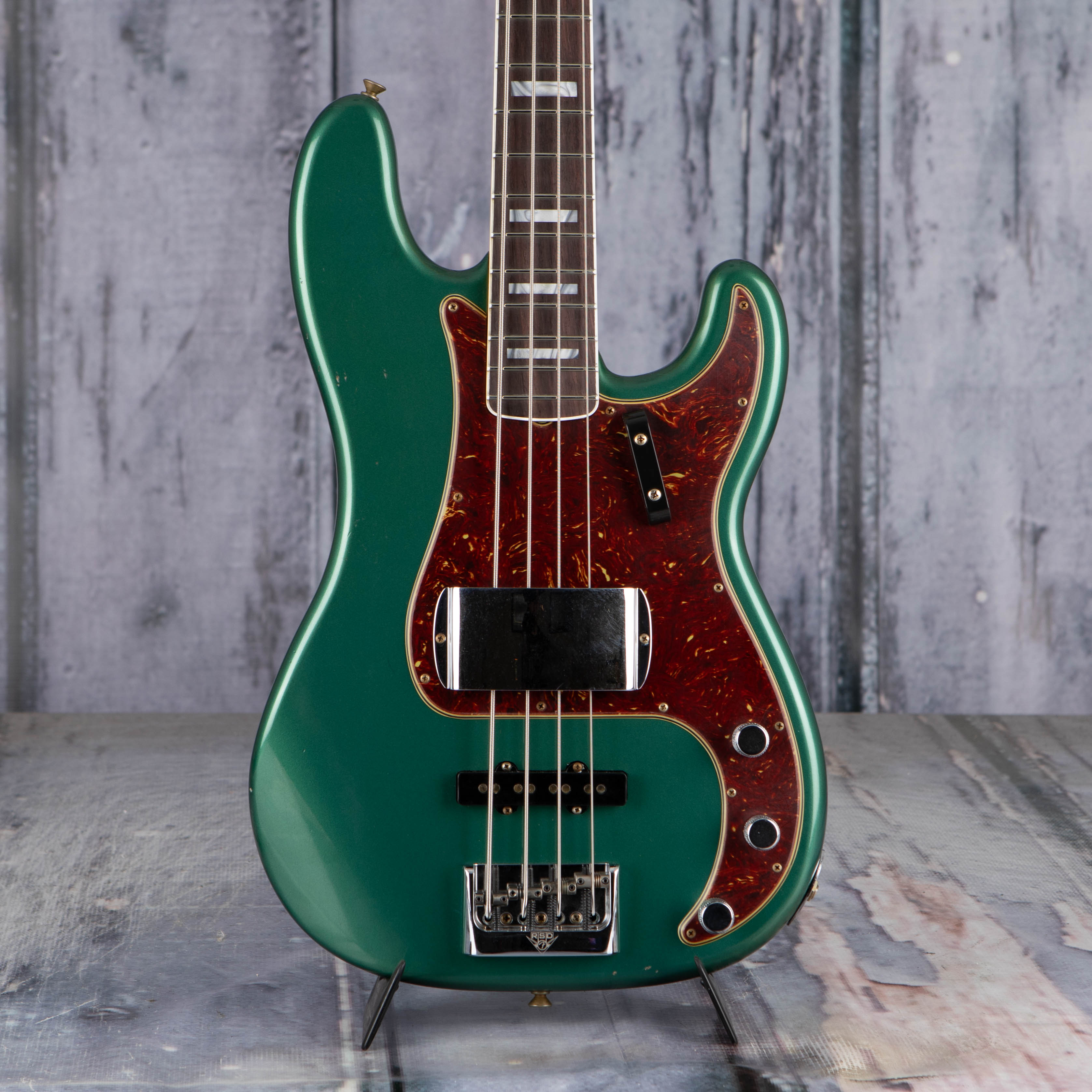 Fender Custom Shop Limited Edition Precision Bass Special Journeyman Relic  Electric Bass Guitar, Aged Sherwood Green Metallic