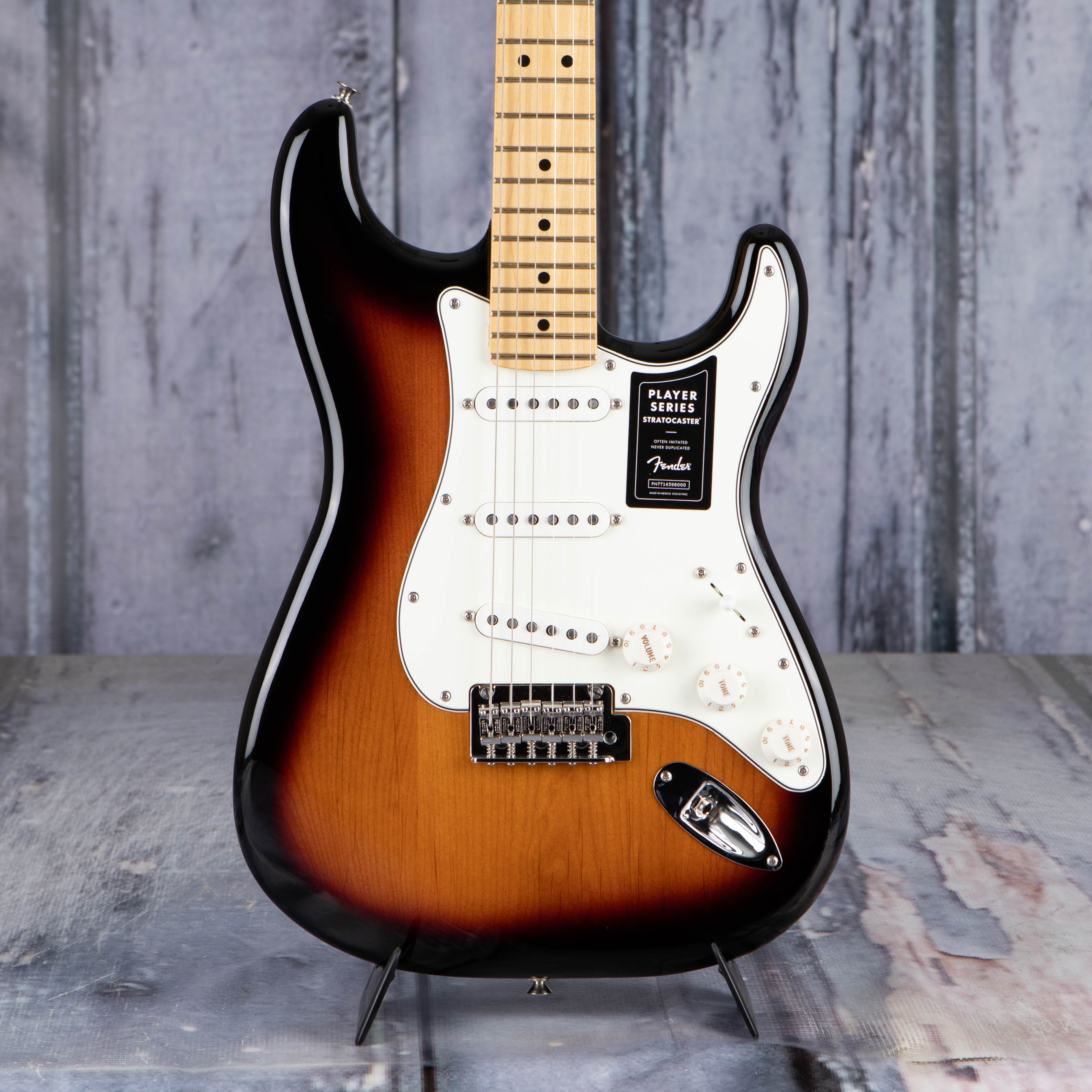 Fender Player Stratocaster Electric Guitar, Maple Fingerboard, Anniversary  2-Color Sunburst
