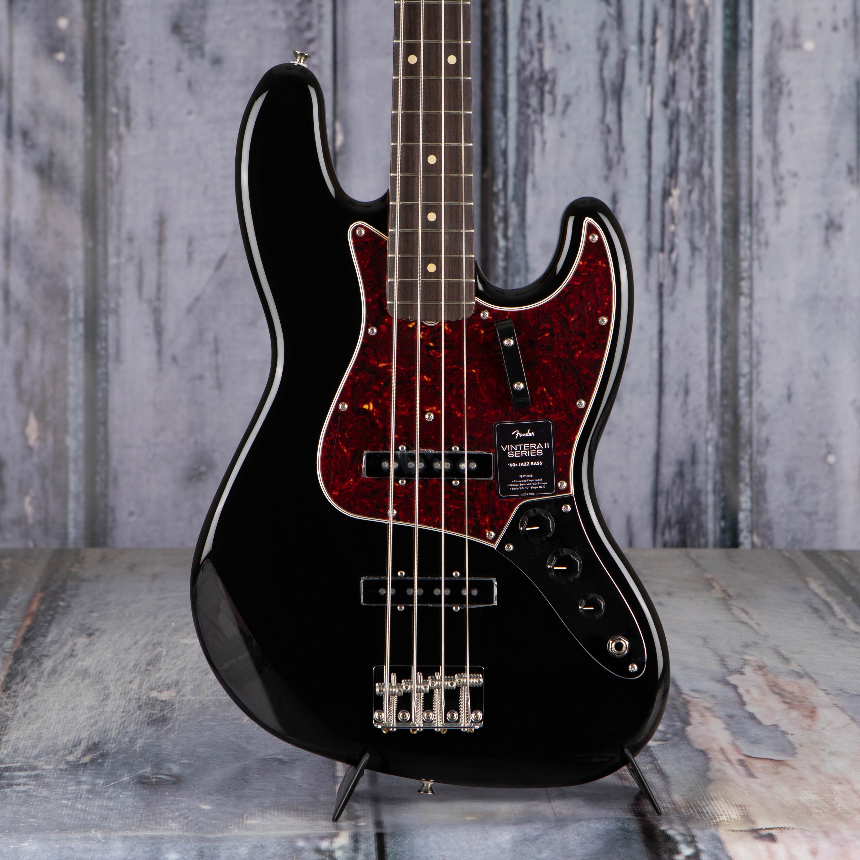 Fender Vintera II '60s Jazz Bass Guitar, Black