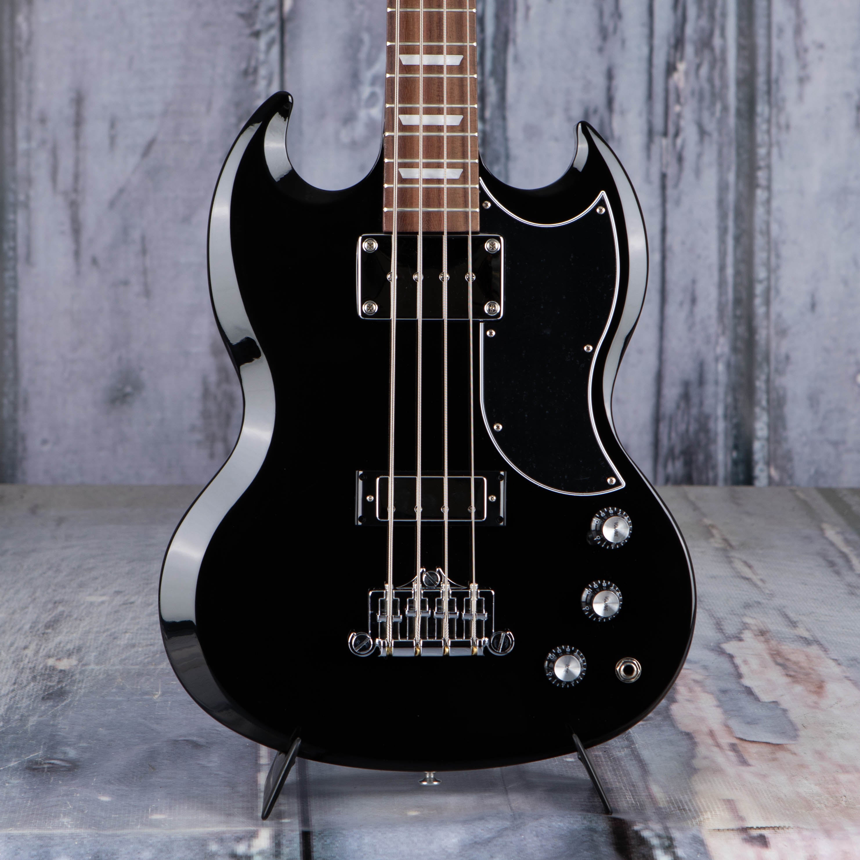 ,Gibson USA SG Standard Electric Bass Guitar, Ebony
