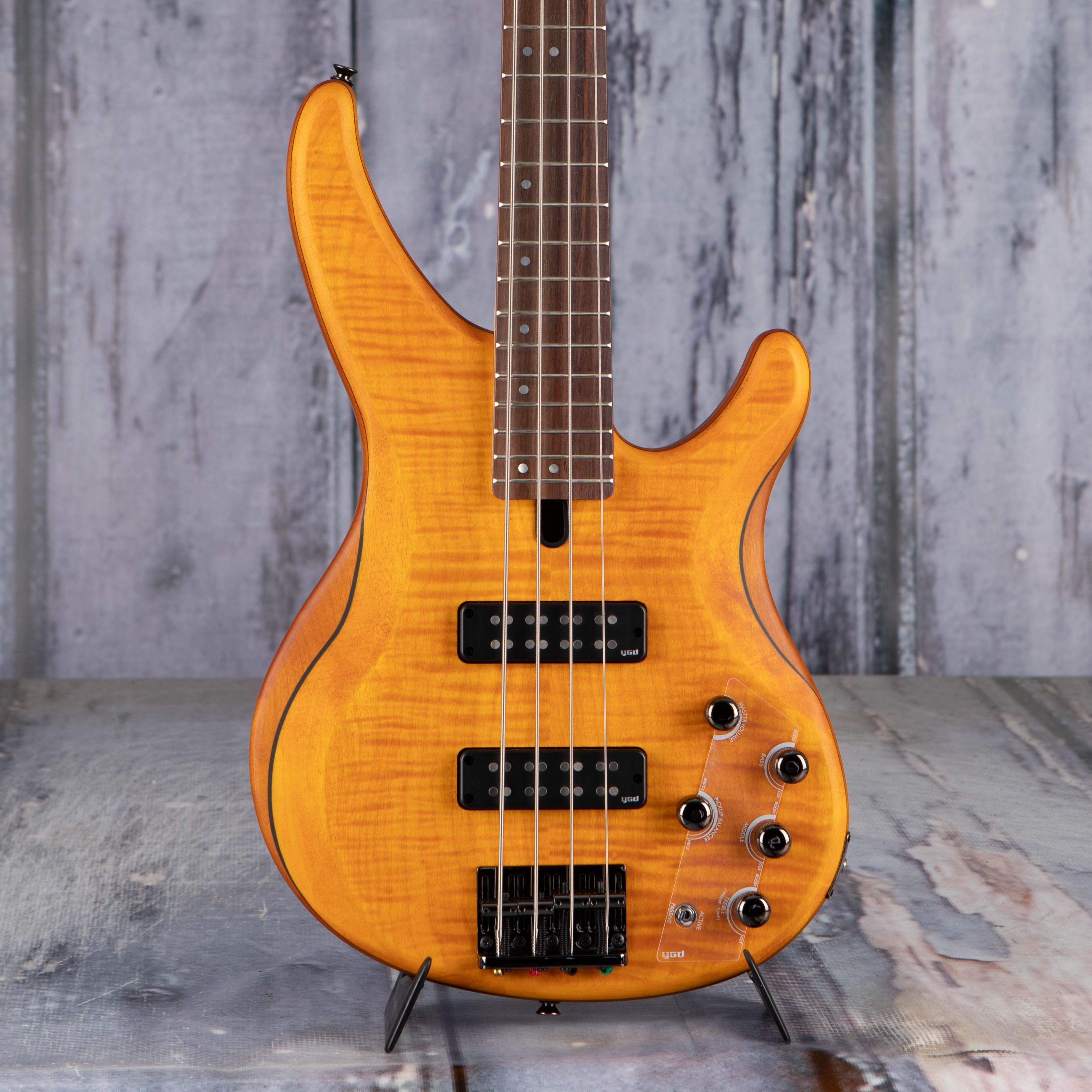 Used Yamaha TRBX604FM Bass, Matte Amber | For Sale | Replay Guitar 