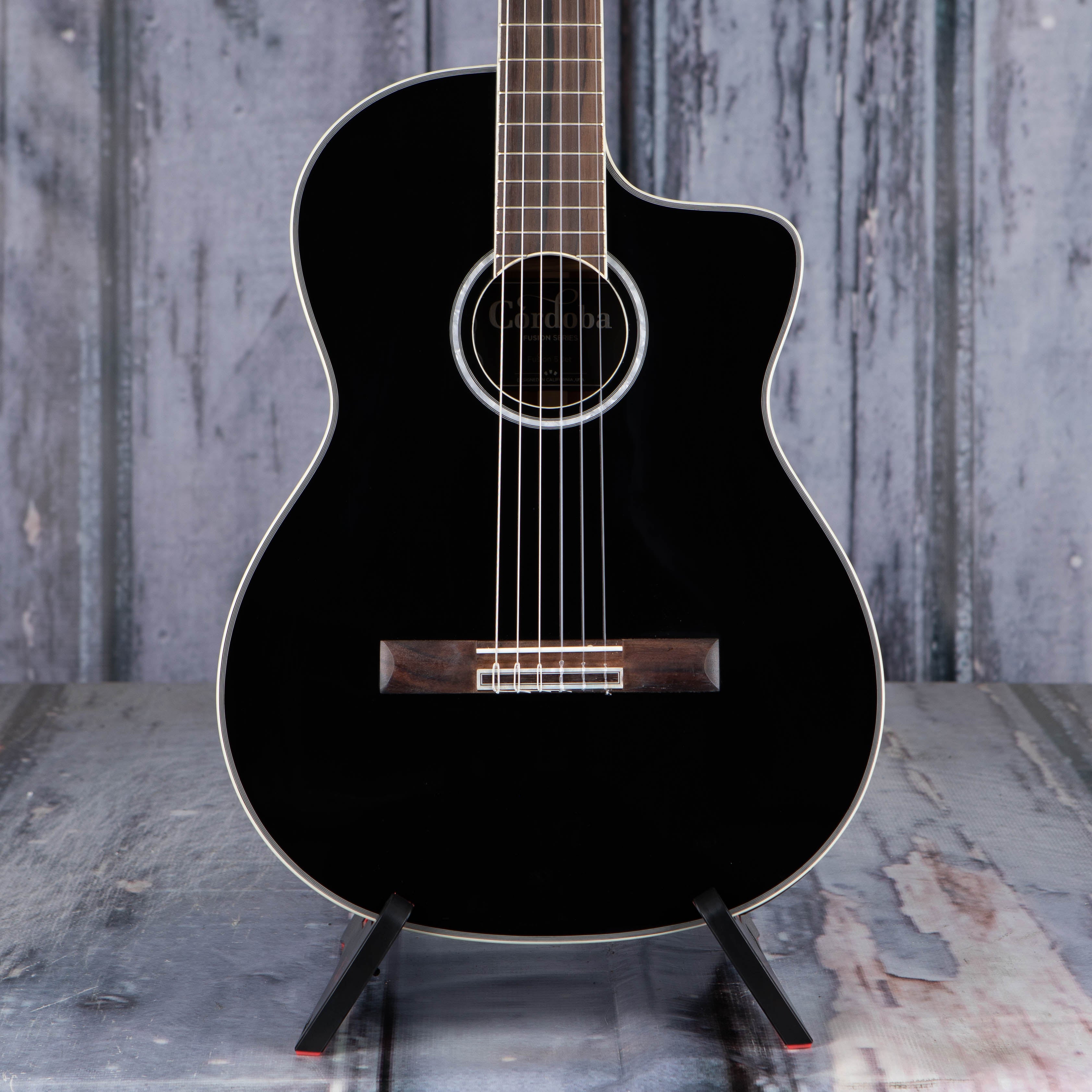 Cordoba Fusion 5 Jet Classical Acoustic/Electric Guitar, Black
