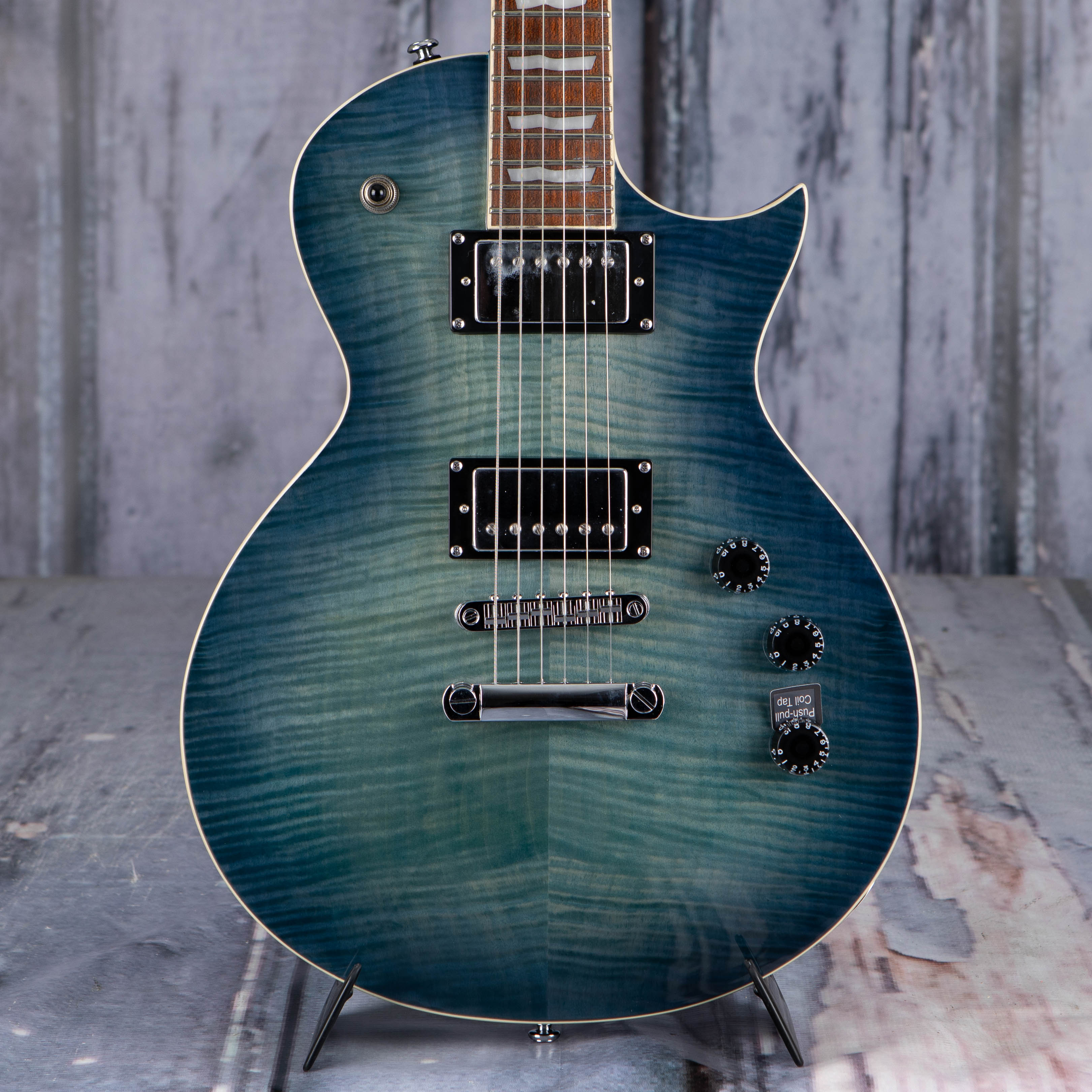 ESP LTD EC-256FM, See Thru Cobalt Blue | For Sale | Replay Guitar 