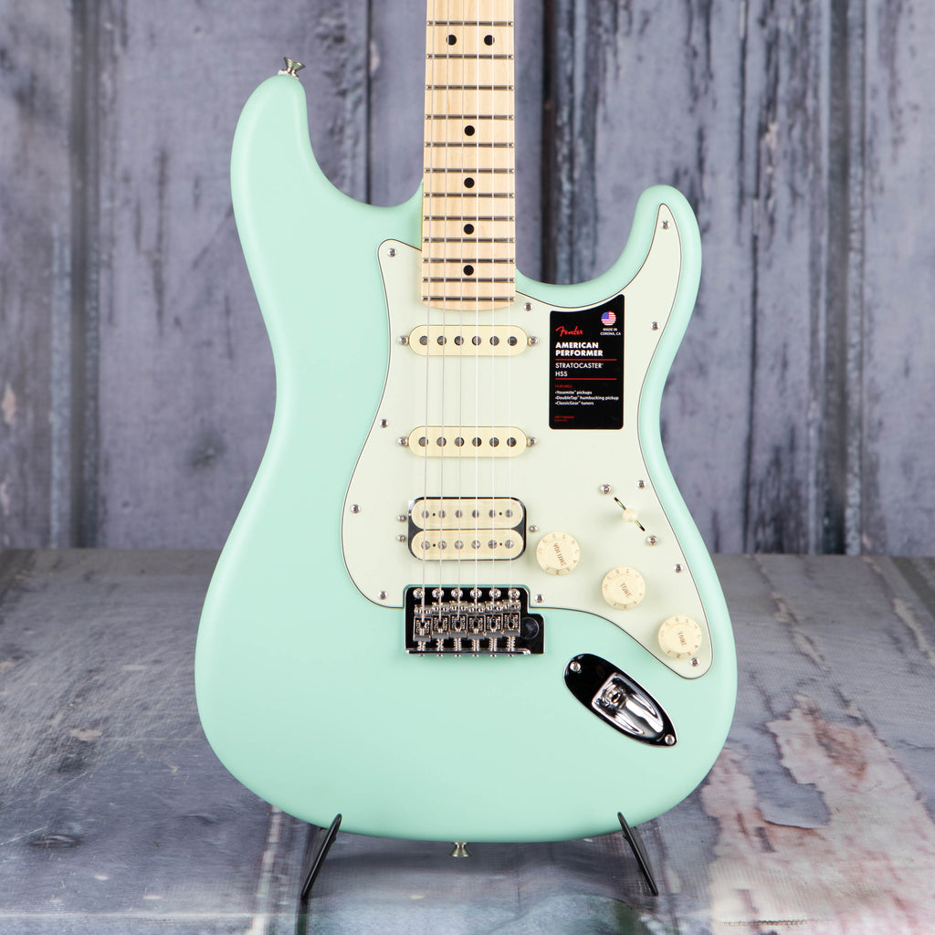 Fender American Performer Stratocaster HSS, Satin Surf Green