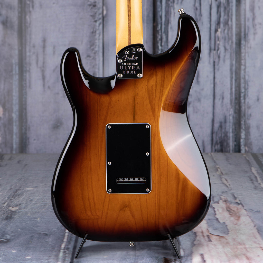 Fender American Ultra Luxe Stratocaster Electric Guitar 2-Tone Sunburs –  Morrell Music Company