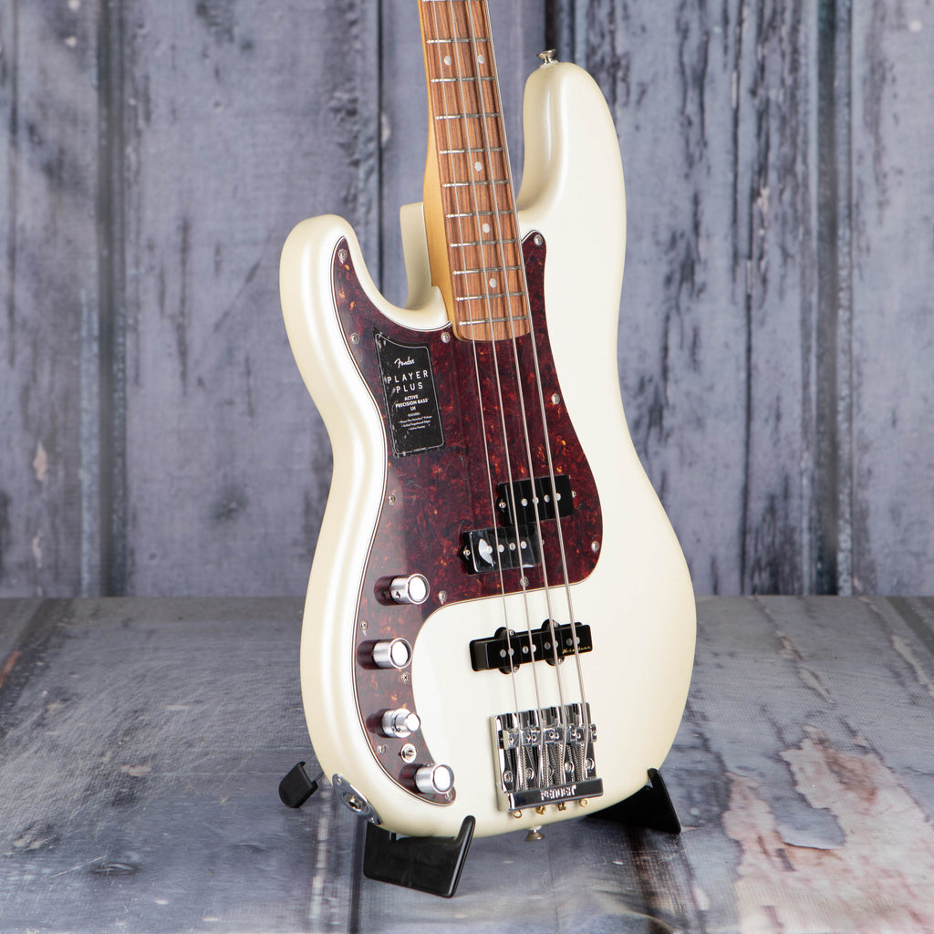 Fender Player Plus Left-Handed Precision Bass, Olympic Pearl