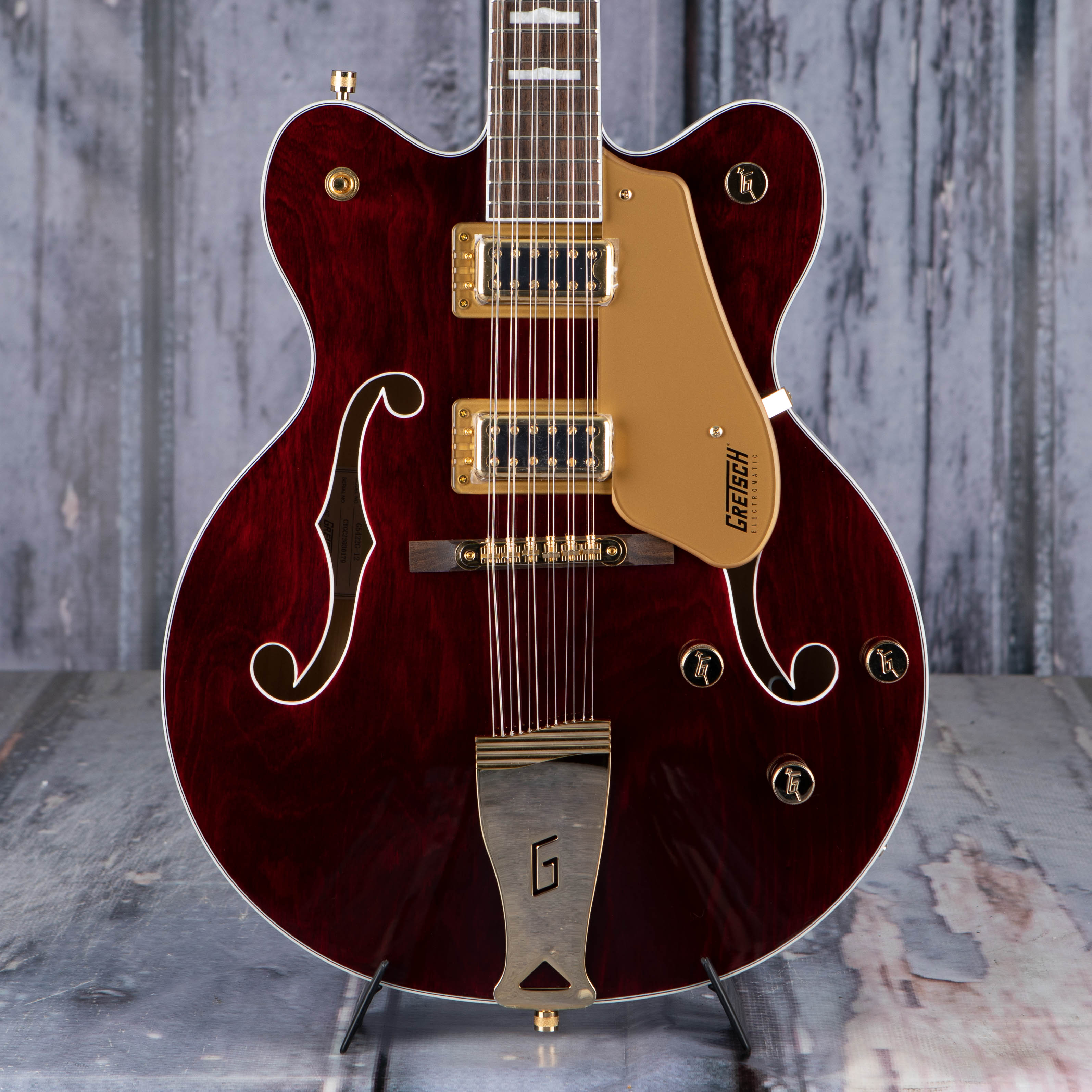 Gretsch G5422G-12 Electromatic Classic Hollowbody Double-Cut 12-String W/  Gold Hardware Electric Guitar, Walnut Stain