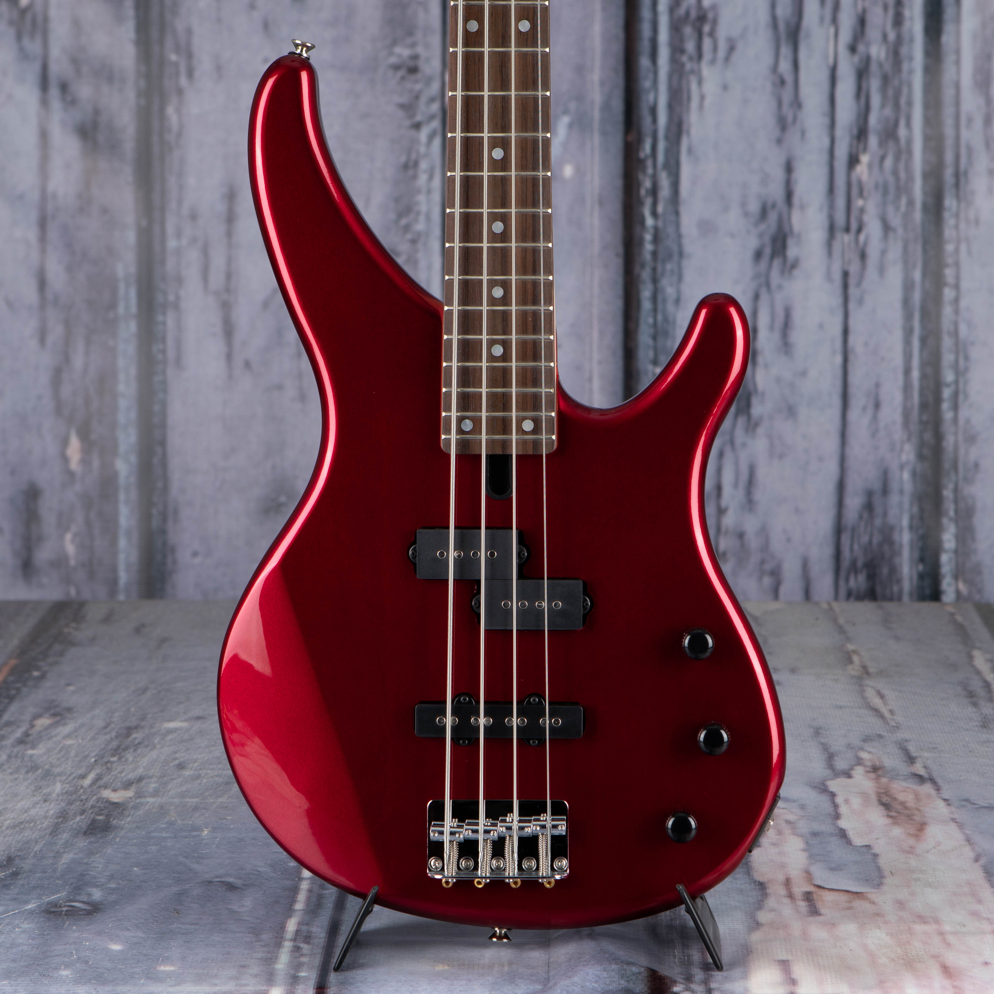 Yamaha TRBX174 Electric Bass Guitar, Metallic Red