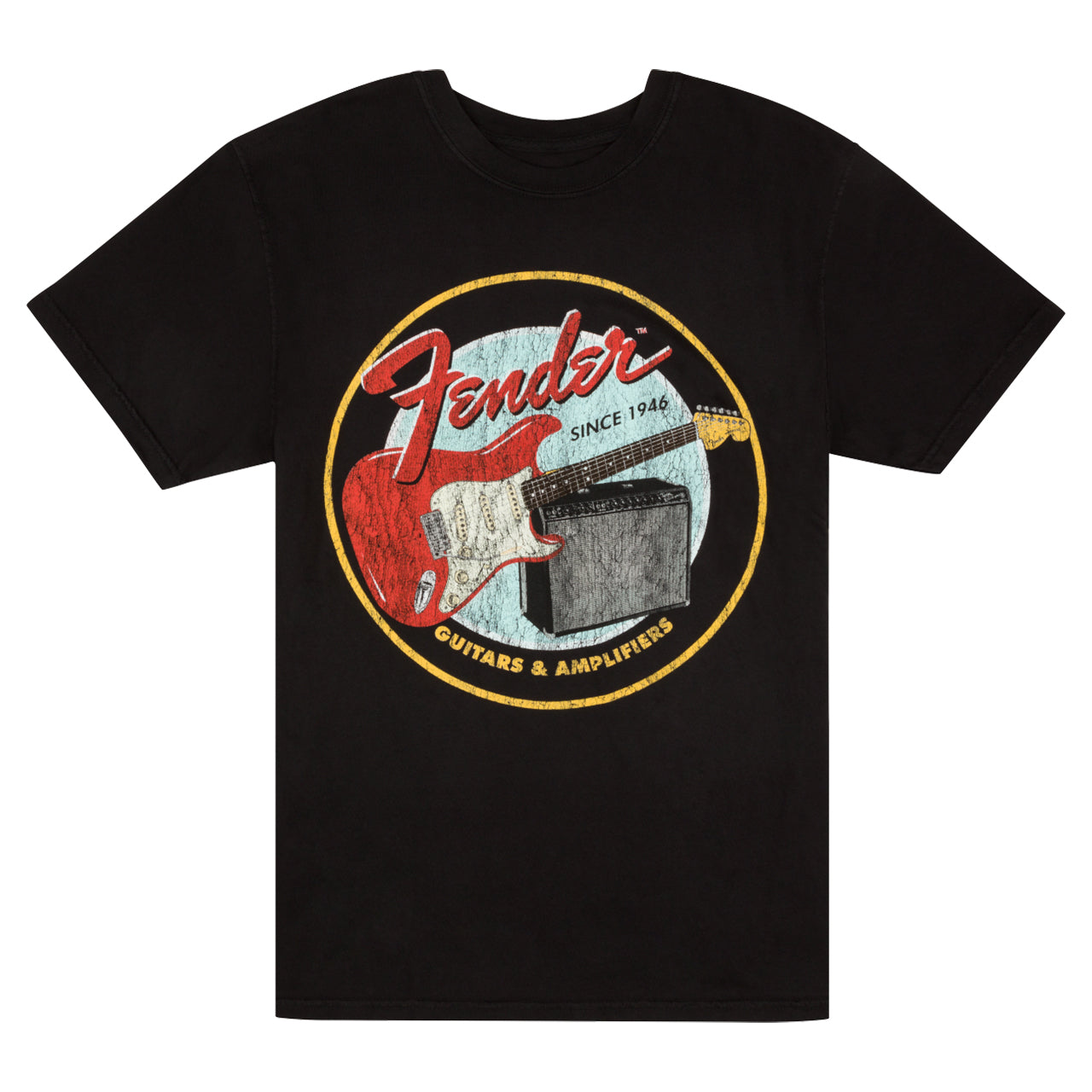 Fender 1946 Guitars & Amplifiers T-Shirt, Vintage Black, L