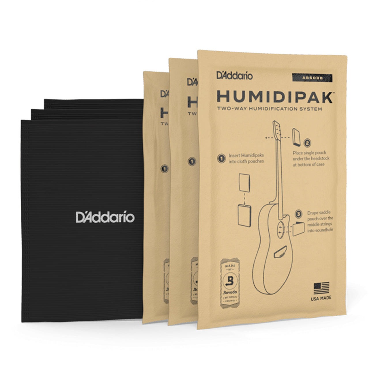 D'Addario Humidipak Absorb Automatic Humidity Control System