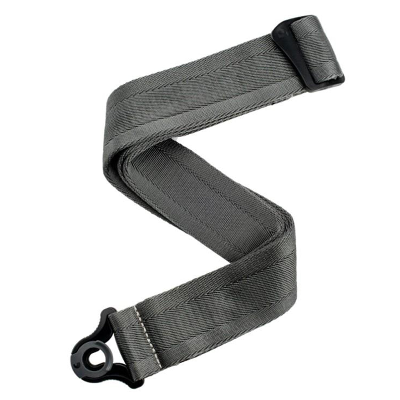 D'Addario 50BAL09 Auto Lock Guitar Strap, Metal Grey