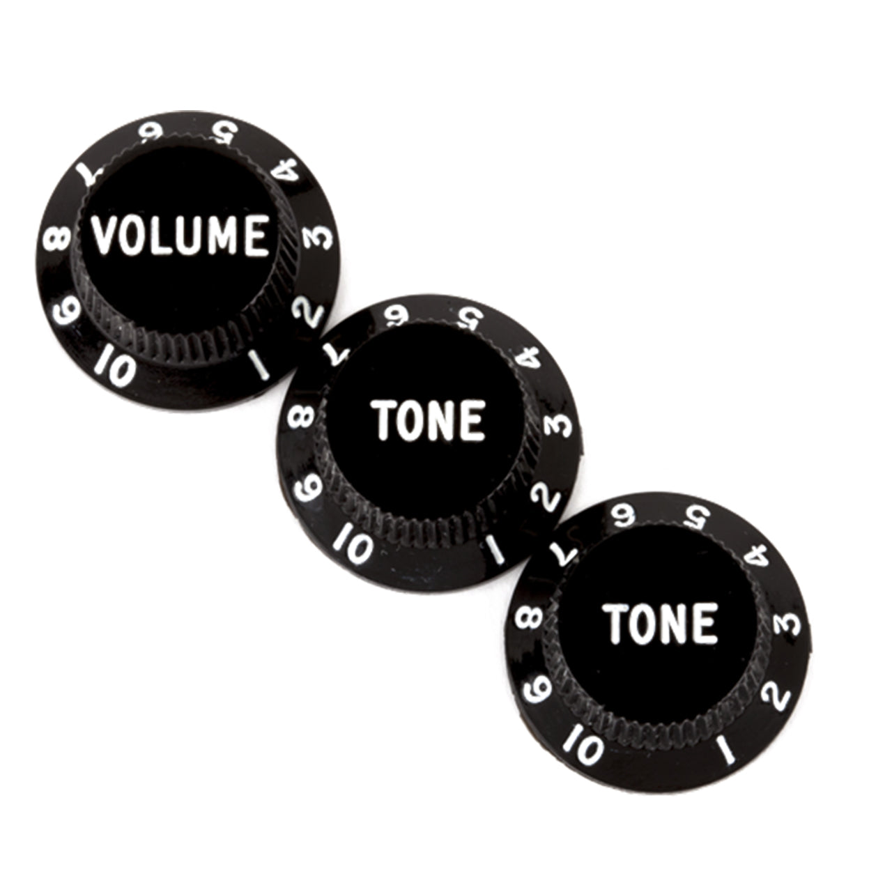 Fender Stratocaster Knob Volume Tone Tone Set, Black