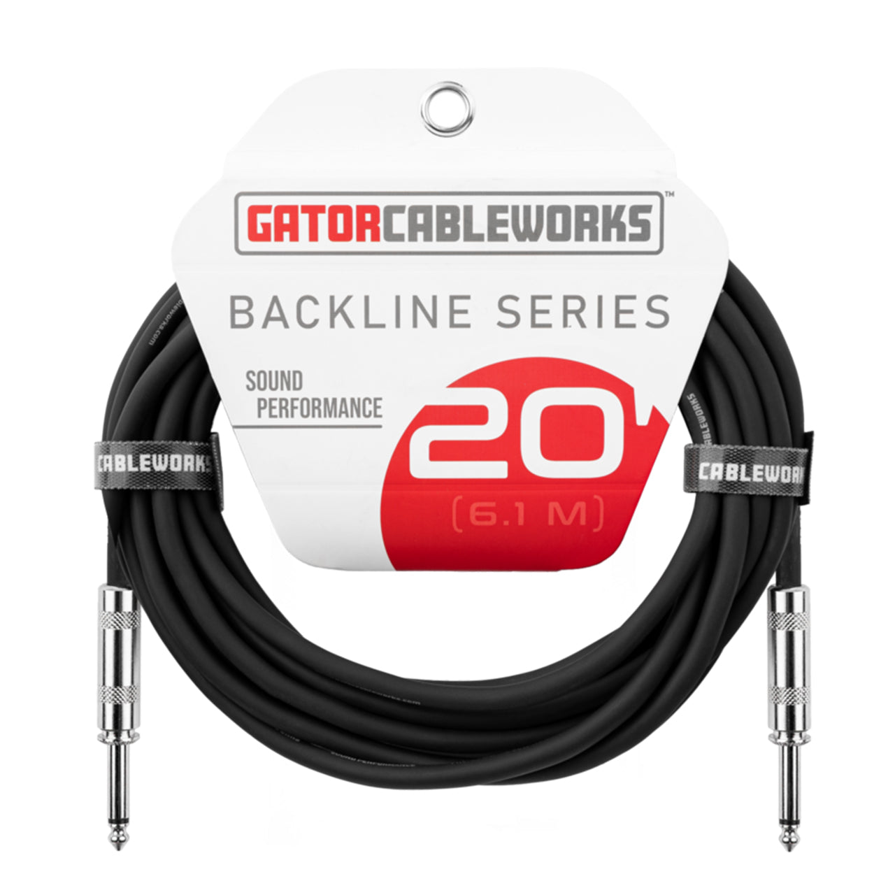 Gator Backline Series 20ft Strt To Strt Instrument Cable