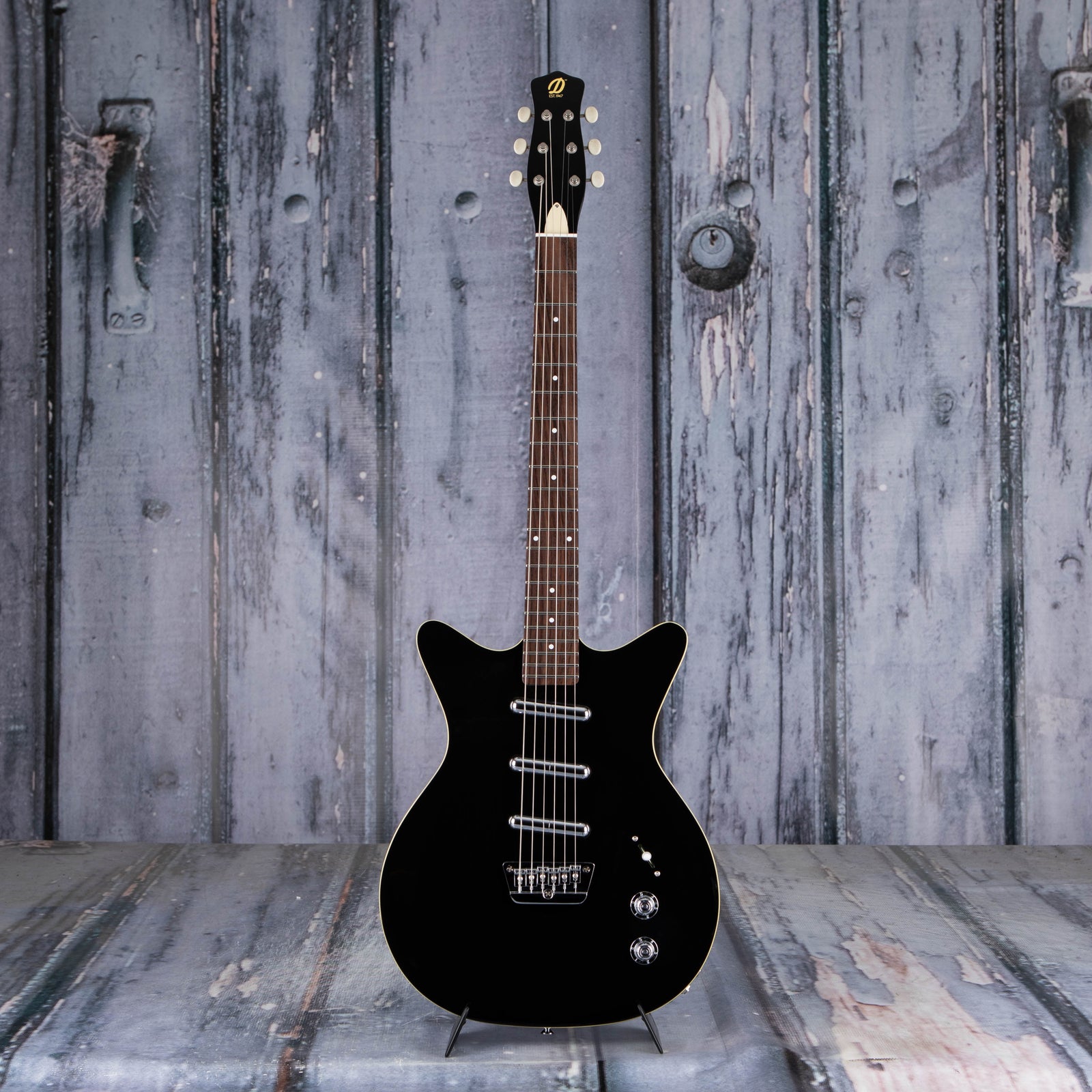 Danelectro '59 Triple Divine, Black | For Sale | Replay Guitar