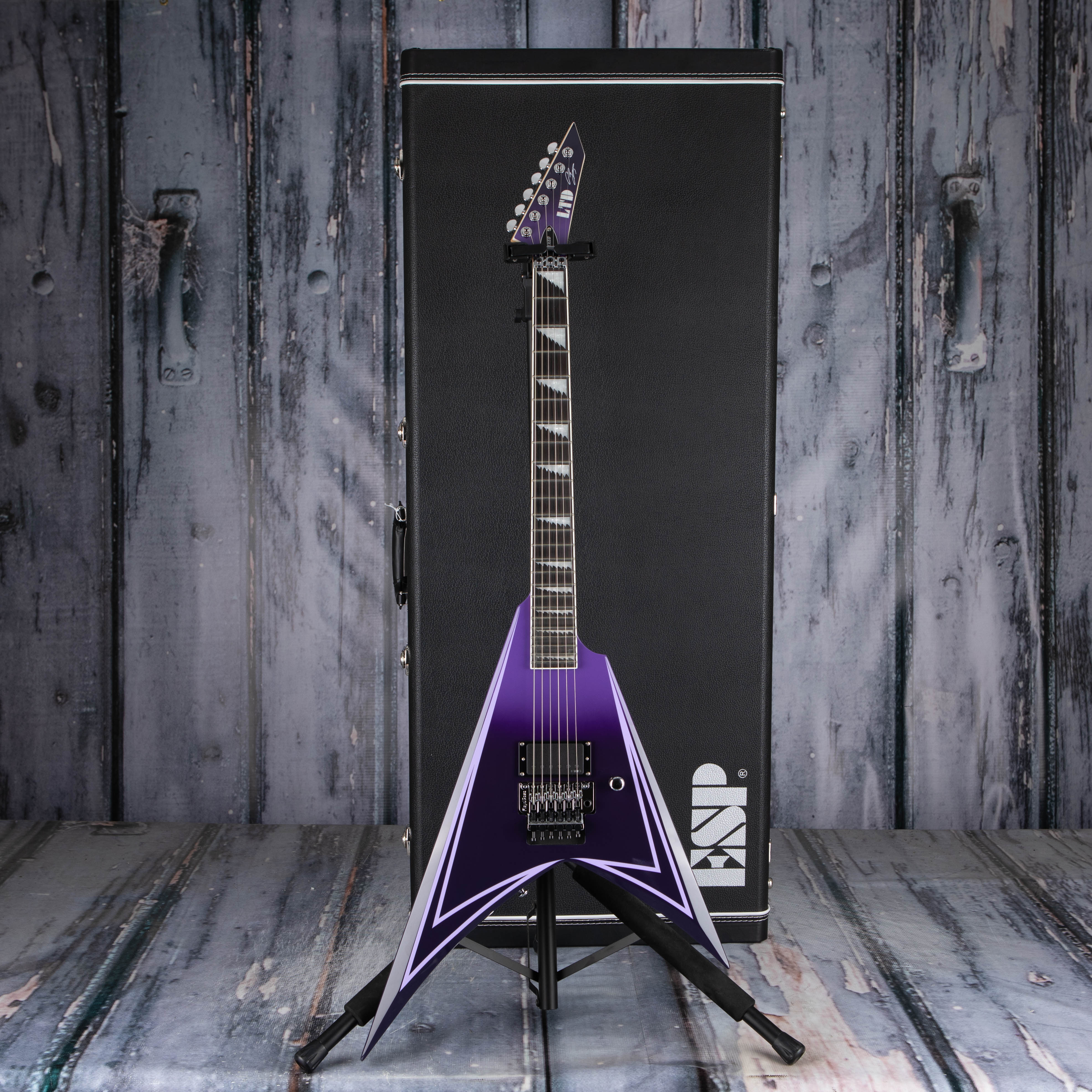 ESP LTD Alexi Hexed, Purple Fade W/ Pinstripes