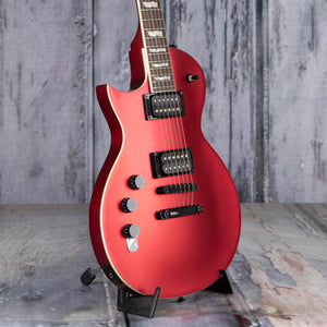 ESP LTD EC-256 Left-Handed Electric Guitar, Candy Apple Red Satin, angle