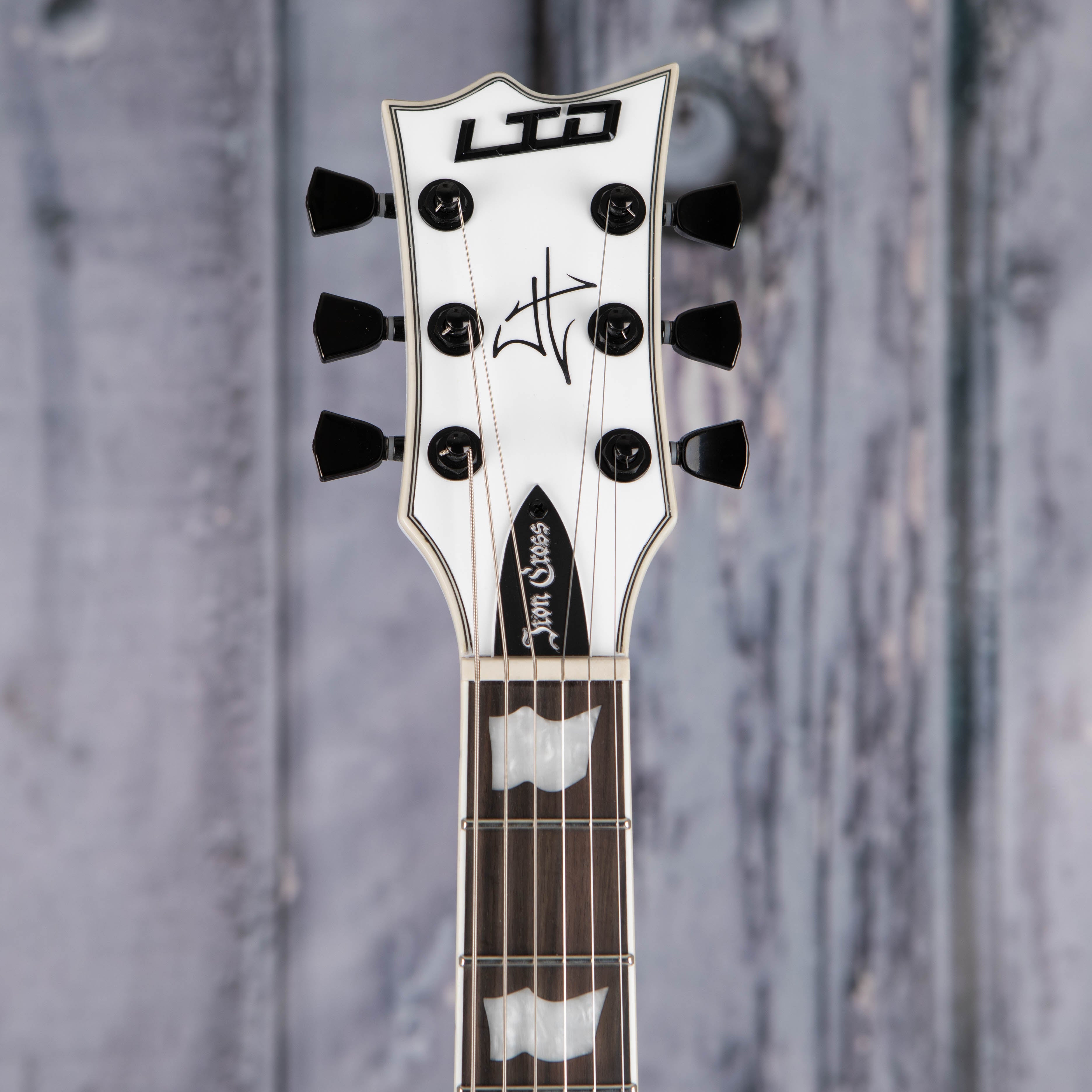 ESP LTD Iron Cross James Hetfield Signature Series Snow White For Sale Replay Guitar Exchange