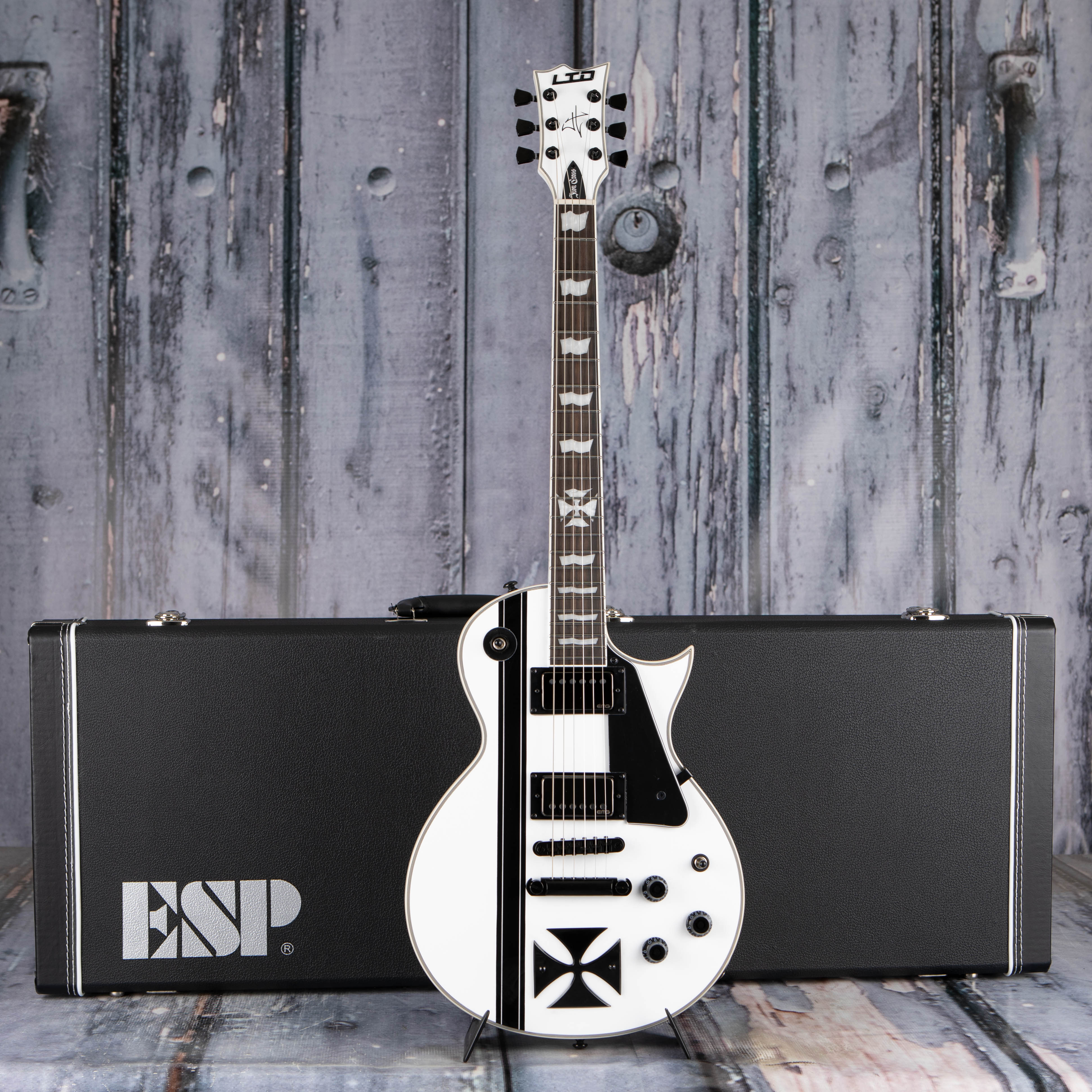 ESP LTD Iron Cross James Hetfield Signature Series Snow White For Sale Replay Guitar Exchange