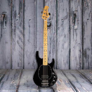 Ernie Ball Music Man Retro '70s StingRay Electric Bass Guitar, Black, front