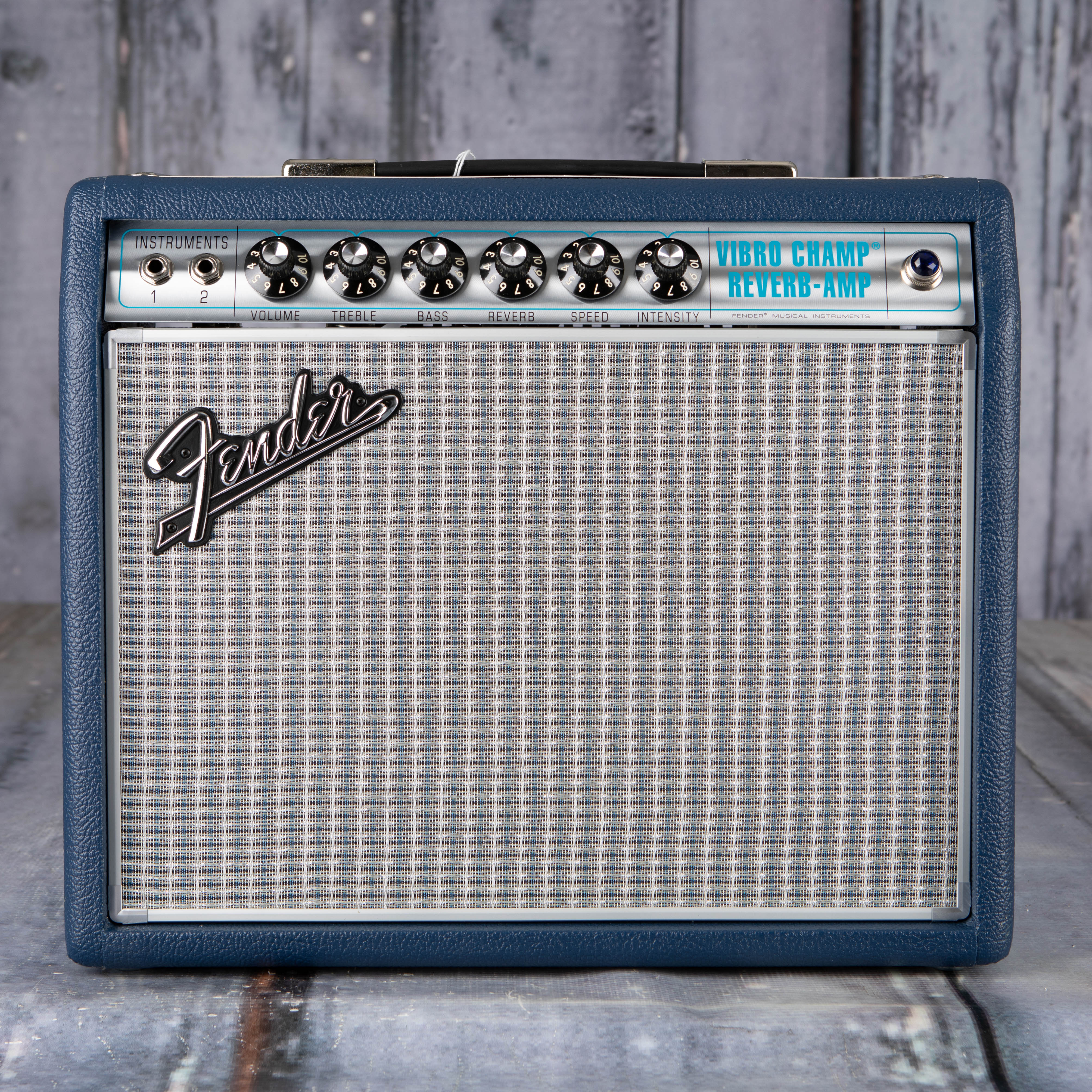 Fender '68 Custom Vibro Champ Reverb Combo Amplifier, Navy