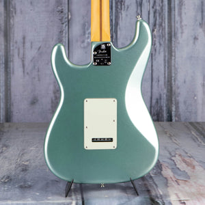 Fender American Professional II Stratocaster Electric Guitar, Mystic Surf Green, back closeup