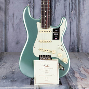 Fender American Professional II Stratocaster Electric Guitar, Mystic Surf Green, coa