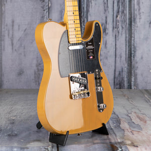 Fender American Professional II Telecaster Electric Guitar, Butterscotch Blonde, angle