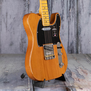 Fender American Professional II Telecaster Electric Guitar, Roasted Pine, angle