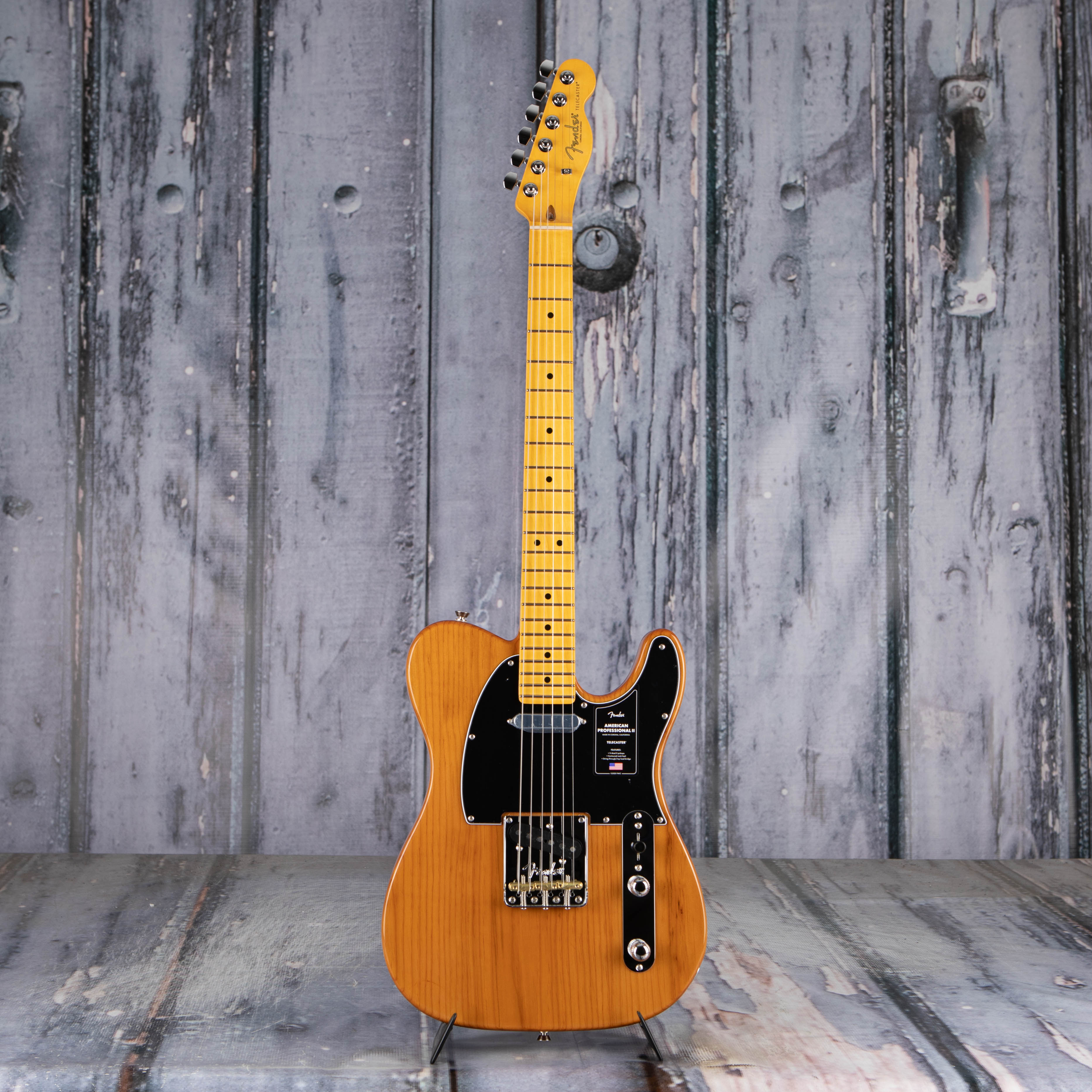 Fender American Professional II Telecaster Electric Guitar, Roasted Pine, front