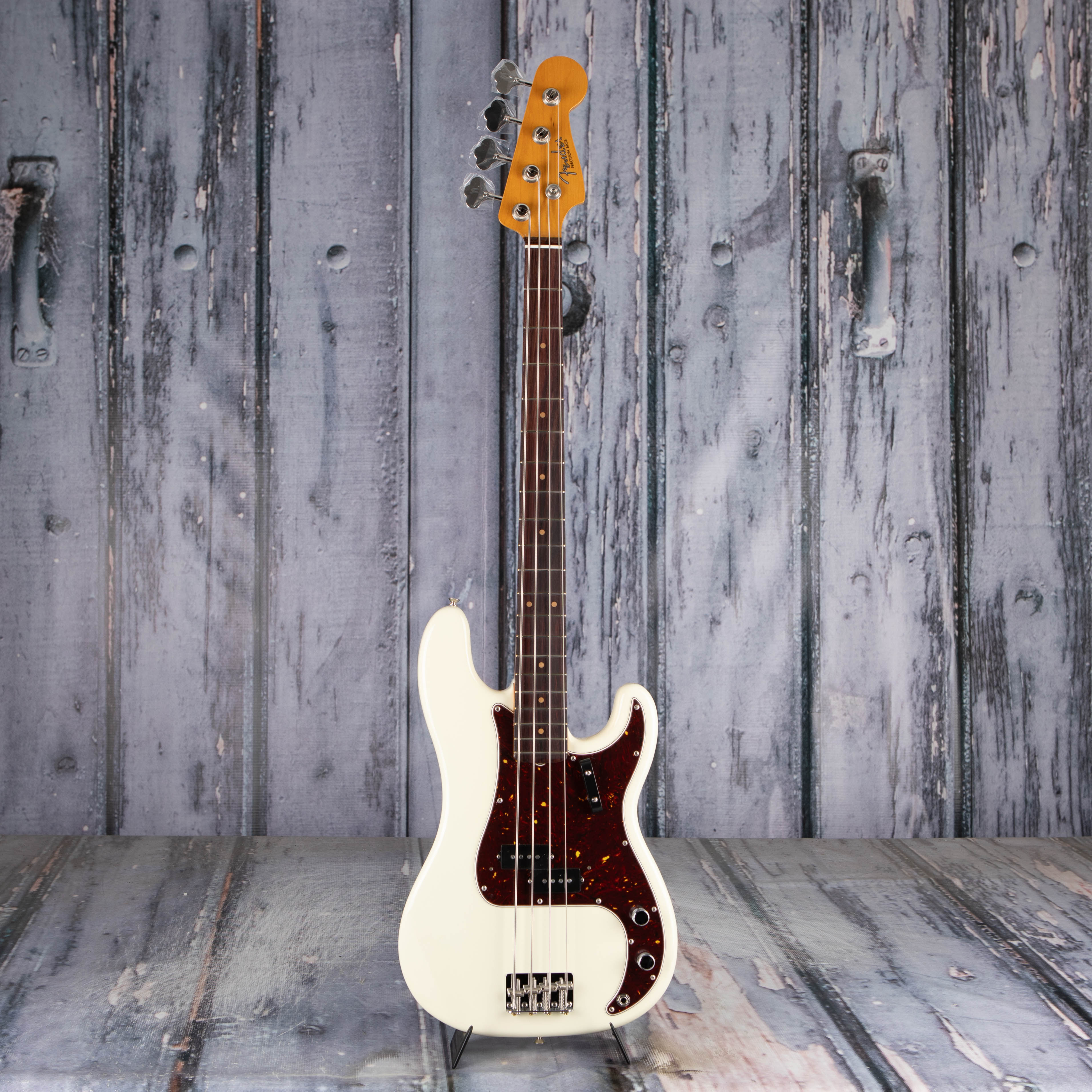 Fender American Vintage II 1960 Precision Bass Guitar, Olympic White, front