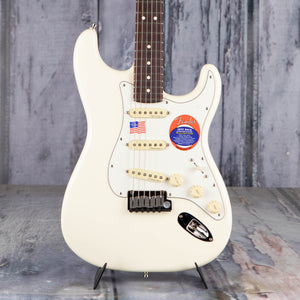 Fender Artist Series Jeff Beck Stratocaster Electric Guitar, Olympic White, front closeup