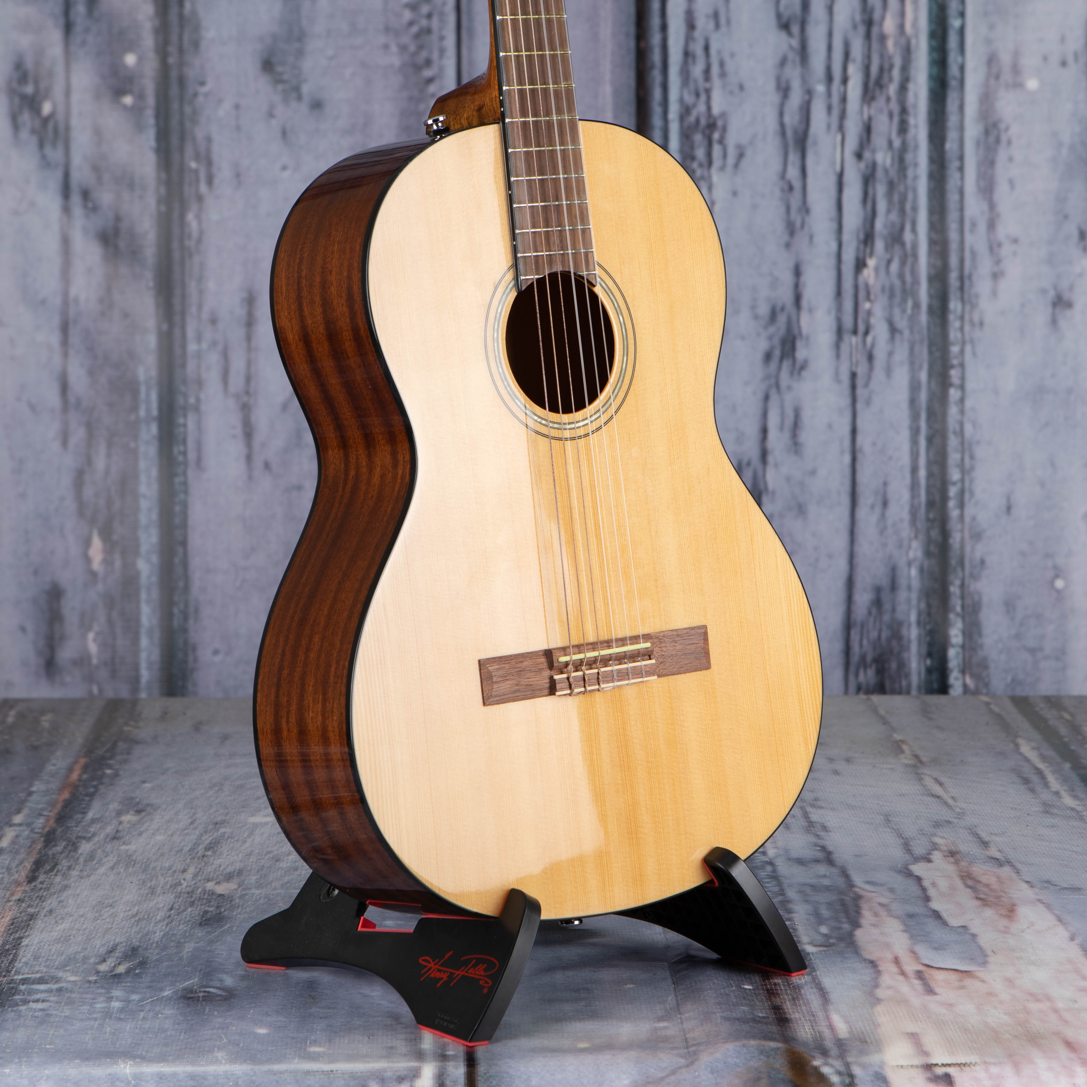 Fender CN-60S Classical Acoustic Guitar, Natural, angle