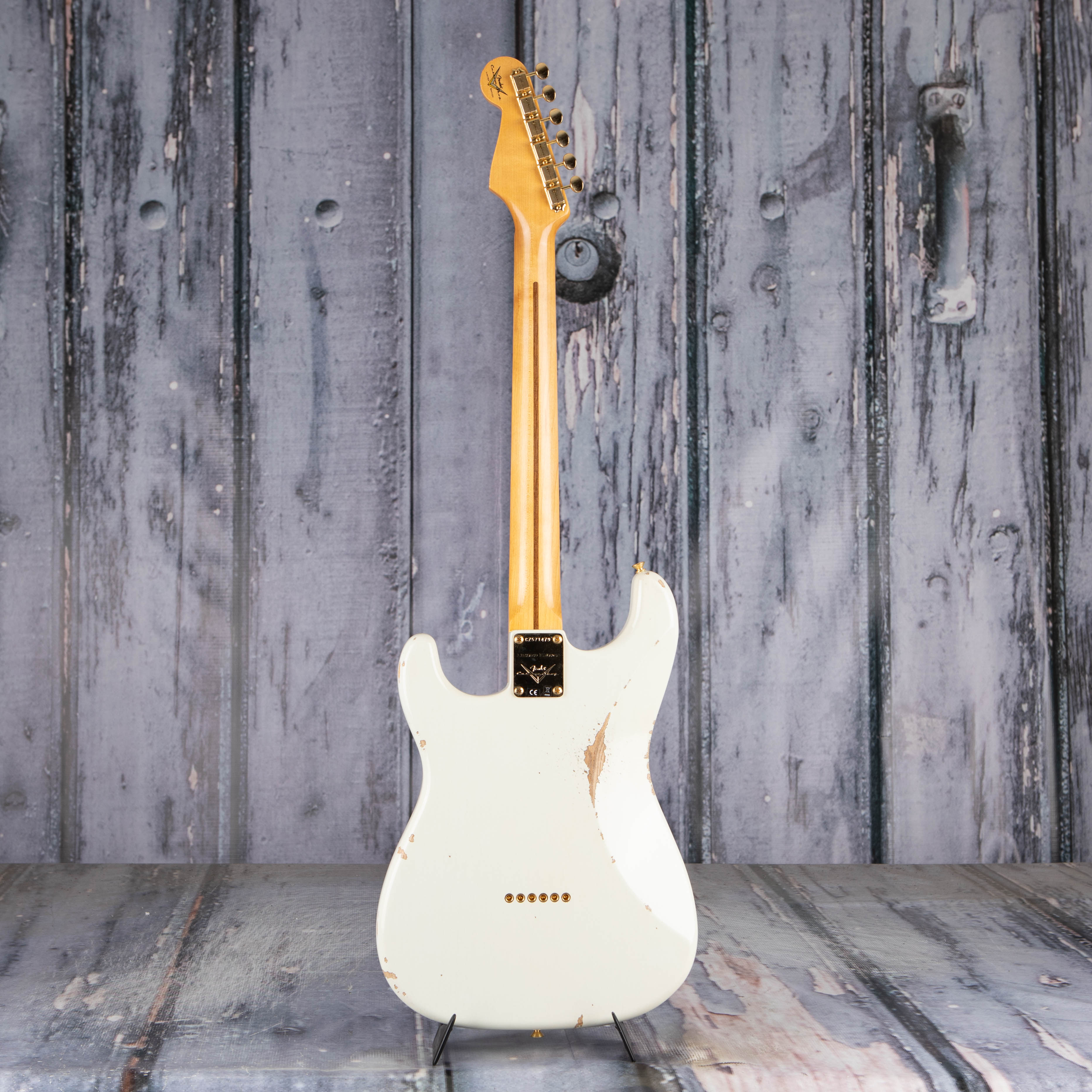 Fender Custom Shop 1956 Stratocaster Hardtail Gold Hardware Relic/Closet  Classic, Aged Olympic White | For Sale | Replay Guitar Exchange