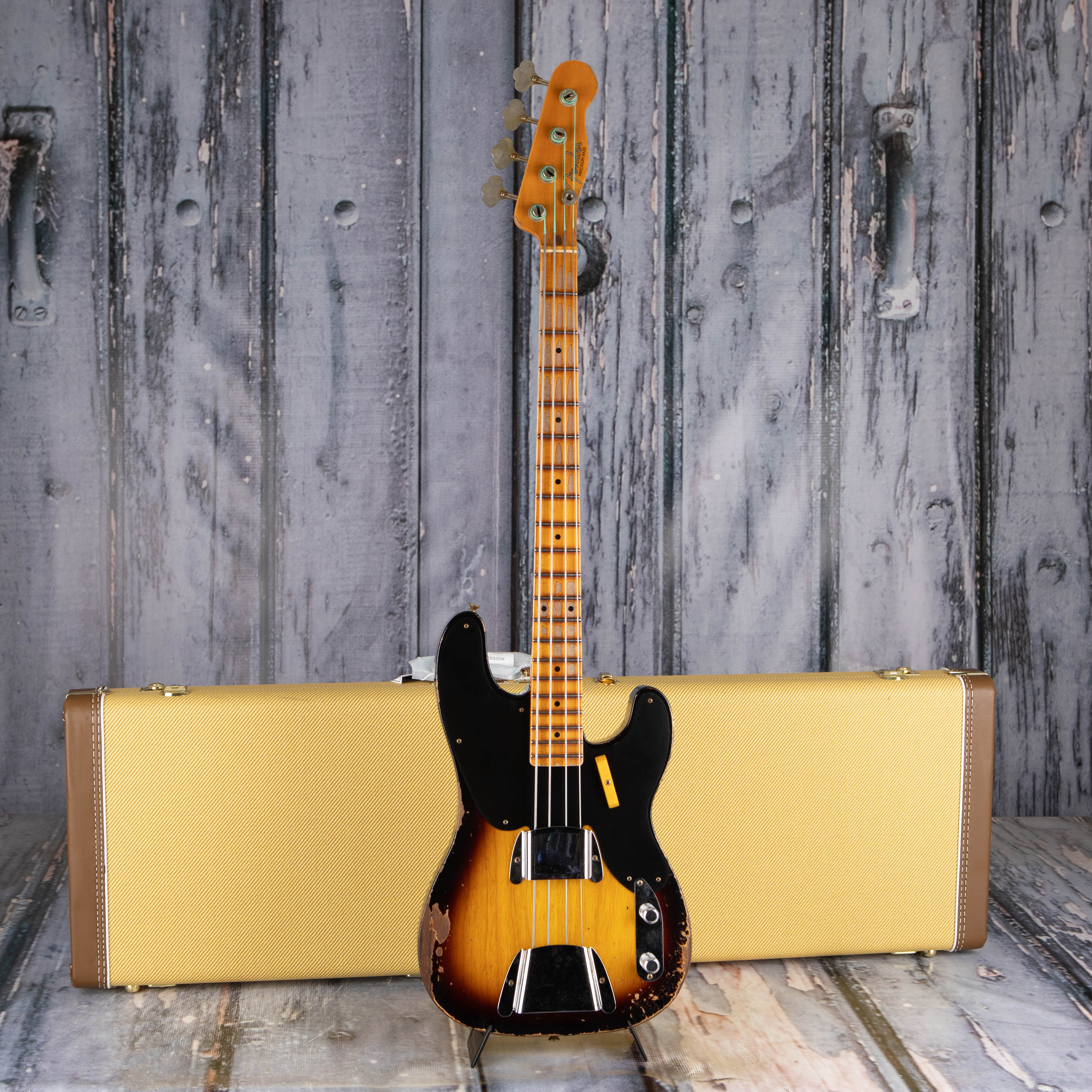 Fender Custom Shop Limited 1953 Precision Bass Heavy Relic, Faded Aged  2-Color Sunburst | For Sale | Replay Guitar Exchange