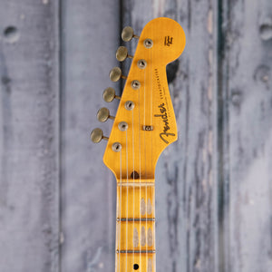 Fender Custom Shop Limited 1956 Stratocaster Journeyman Relic Electric Guitar, Chocolate 3-Tone Sunburst, front headstock