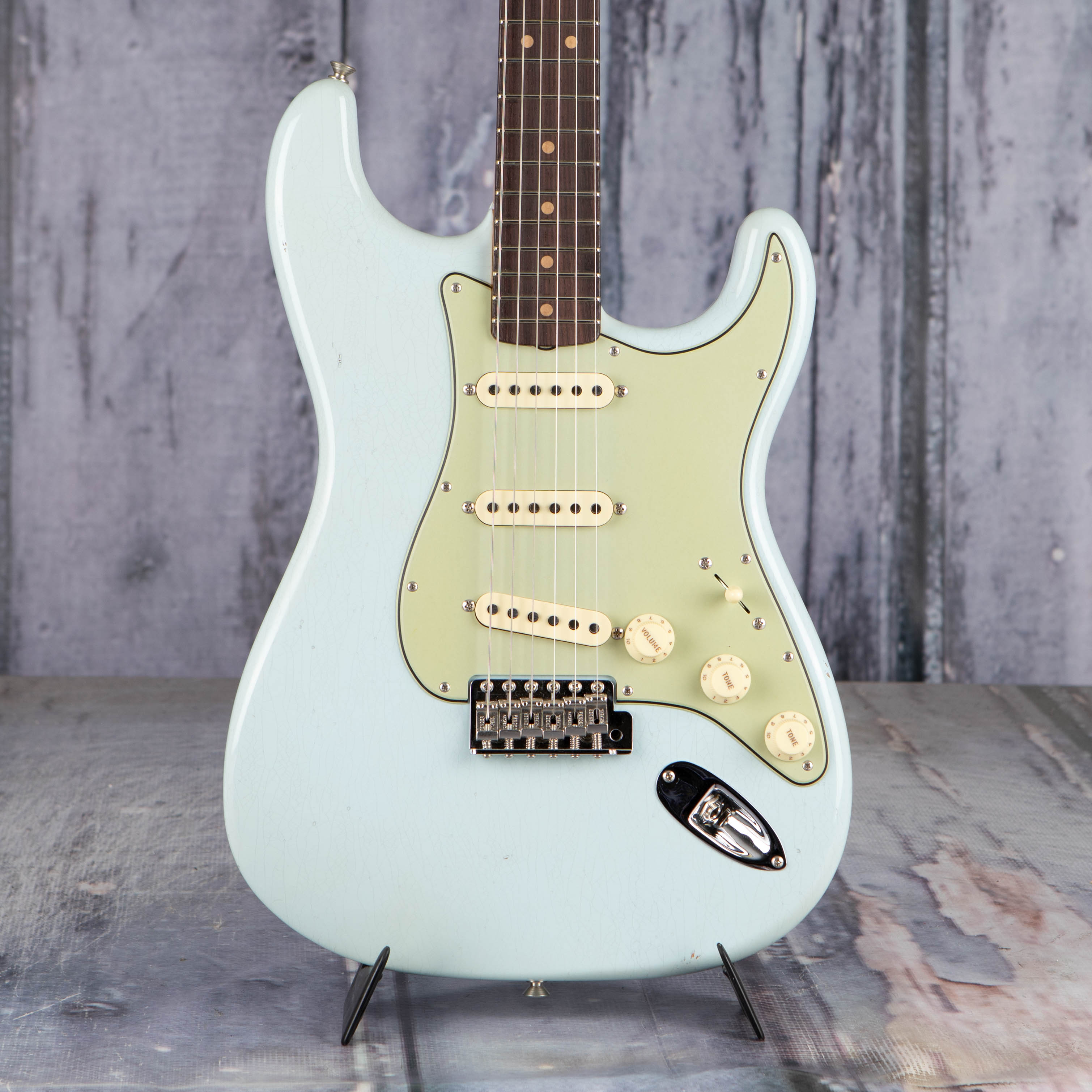 大得価格安Aged Custom Stratocaster Sonic Blue ギター