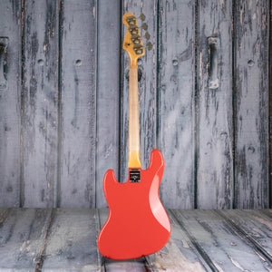 Fender Custom Shop Limited 1964 Jazz Bass Journeyman Relic Electric Bass Guitar, Aged Fiesta Red, back