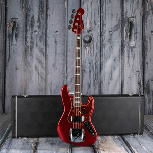 Fender Custom Shop Limited 1966 Jazz Bass Journeyman Relic Electric Bass Guitar, Aged Candy Apple Red, case