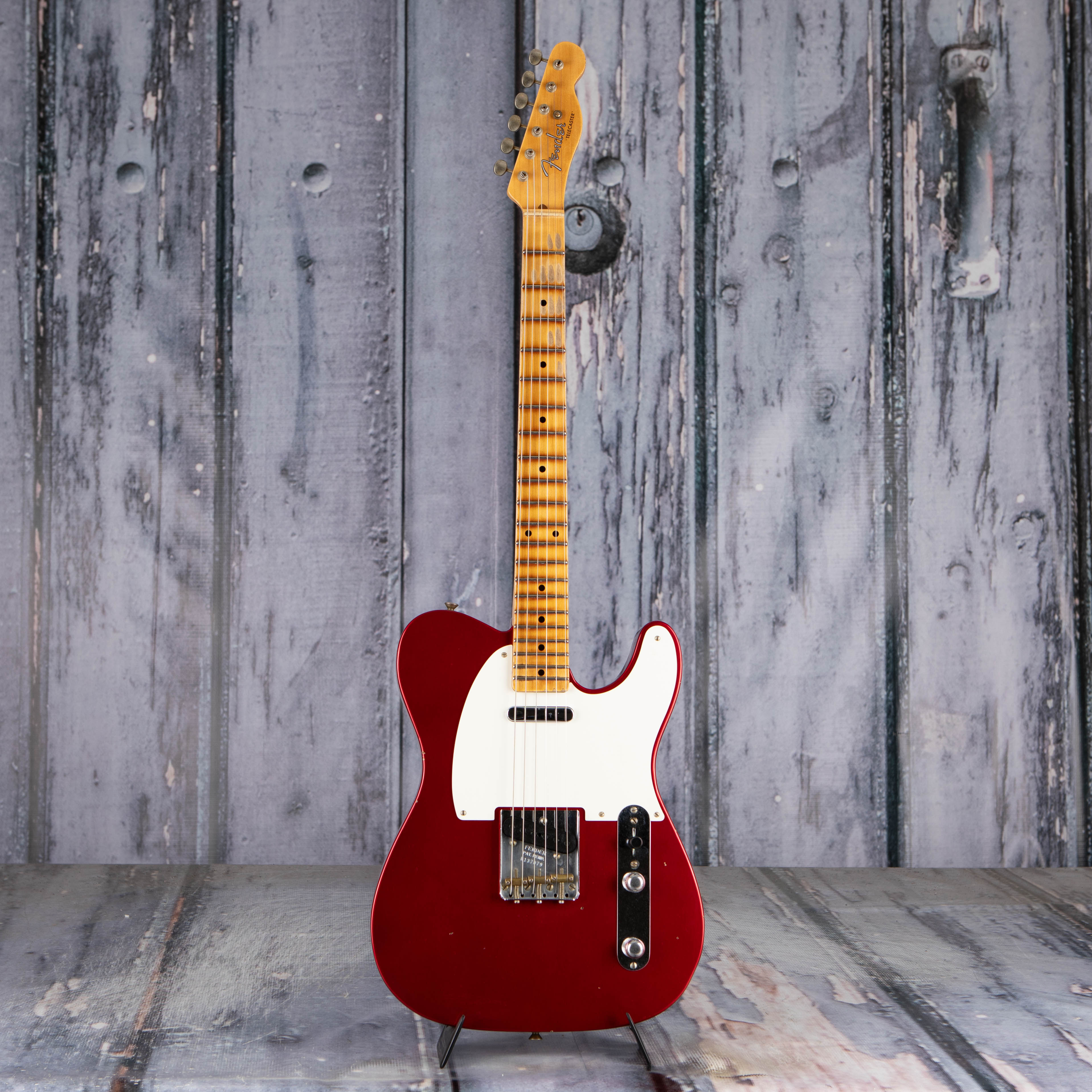 Fender Custom Shop Limited '50s Telecaster Journeyman Relic Electric Guitar, Aged Candy Apple Red, front