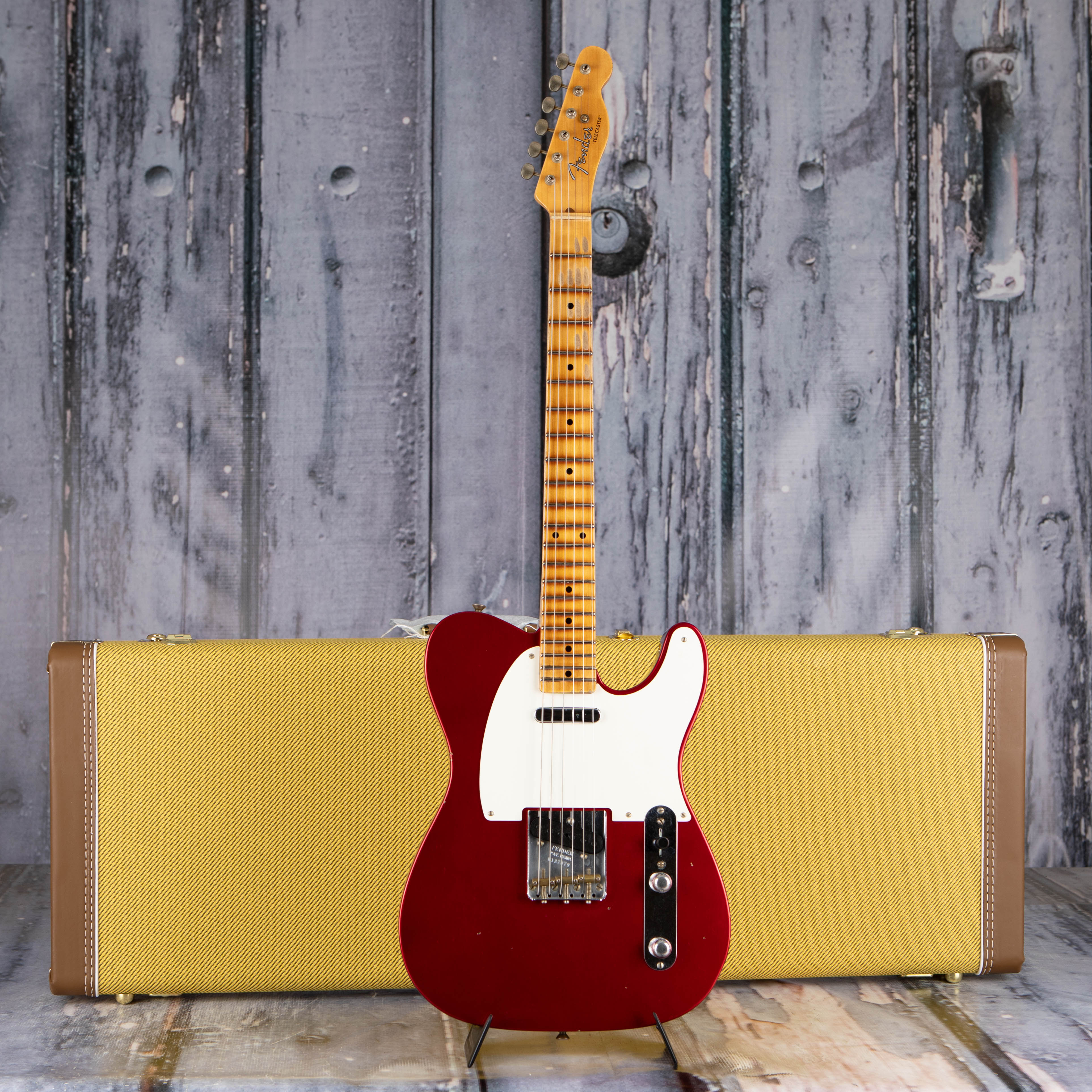 Fender Custom Shop Limited '50s Telecaster Journeyman Relic Electric Guitar, Aged Candy Apple Red, case