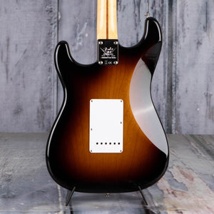 Fender Custom Shop Limited 70th Anniversary 1954 Stratocaster NOS Electric Guitar, Wide Fade 2-Tone Sunburst, back closeup