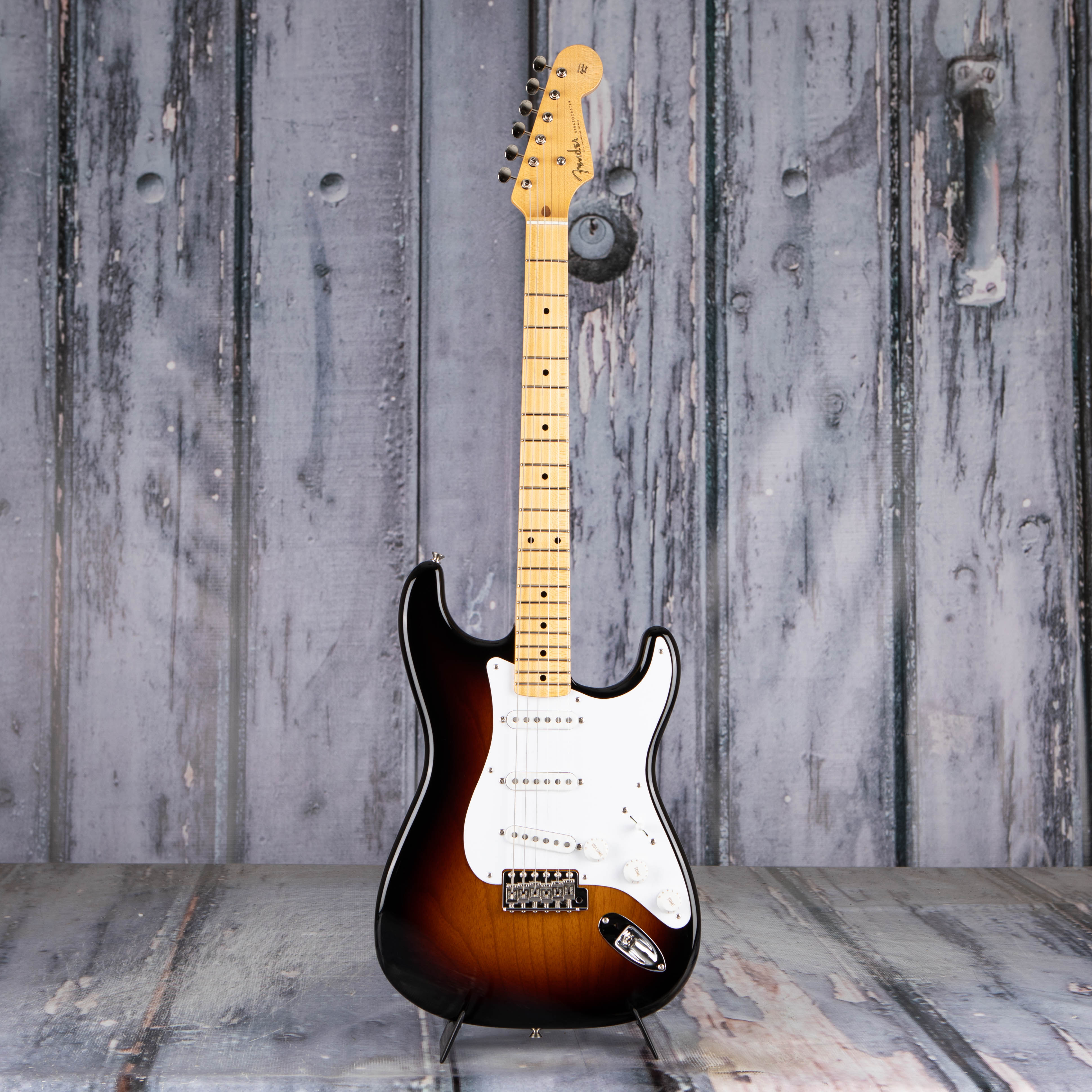 Fender Custom Shop Limited 70th Anniversary 1954 Stratocaster NOS Electric Guitar, Wide Fade 2-Tone Sunburst, front