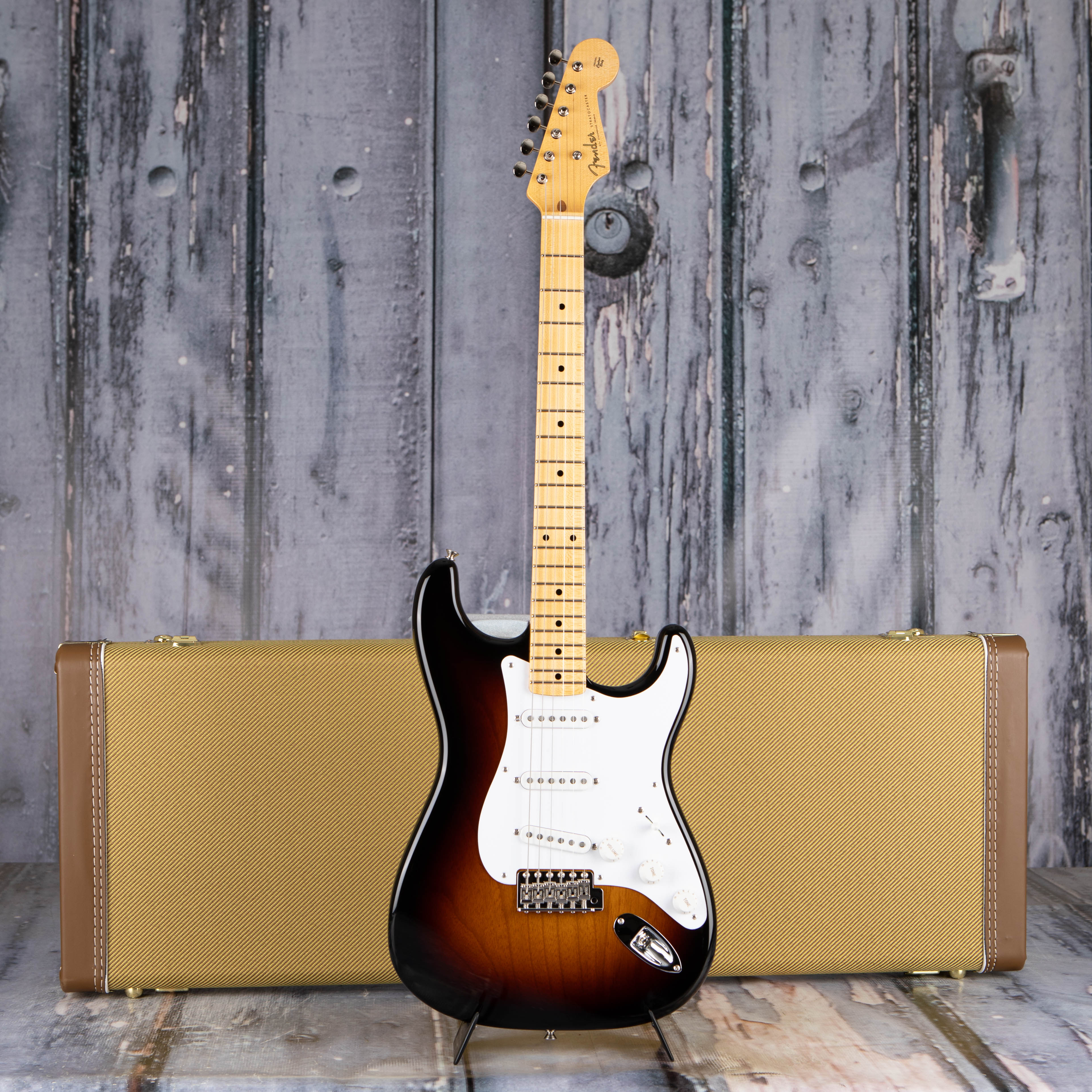 Fender Custom Shop Limited 70th Anniversary 1954 Stratocaster NOS Electric Guitar, Wide Fade 2-Tone Sunburst, case