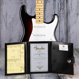 Fender Custom Shop Limited 70th Anniversary 1954 Stratocaster NOS Electric Guitar, Wide Fade 2-Tone Sunburst, coa