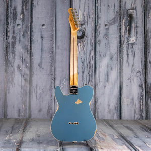 Fender Custom Shop Limited Tomatillo Tele Custom Relic Electric Guitar, Super Faded Aged Lake Placid Blue, back