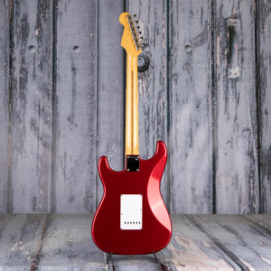 Used Fender Vintage Hot Rod '57 Stratocaster Electric Guitar, 2007, Candy Apple Red, back