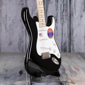 Fender Eric Clapton Stratocaster Electric Guitar, Black, angle