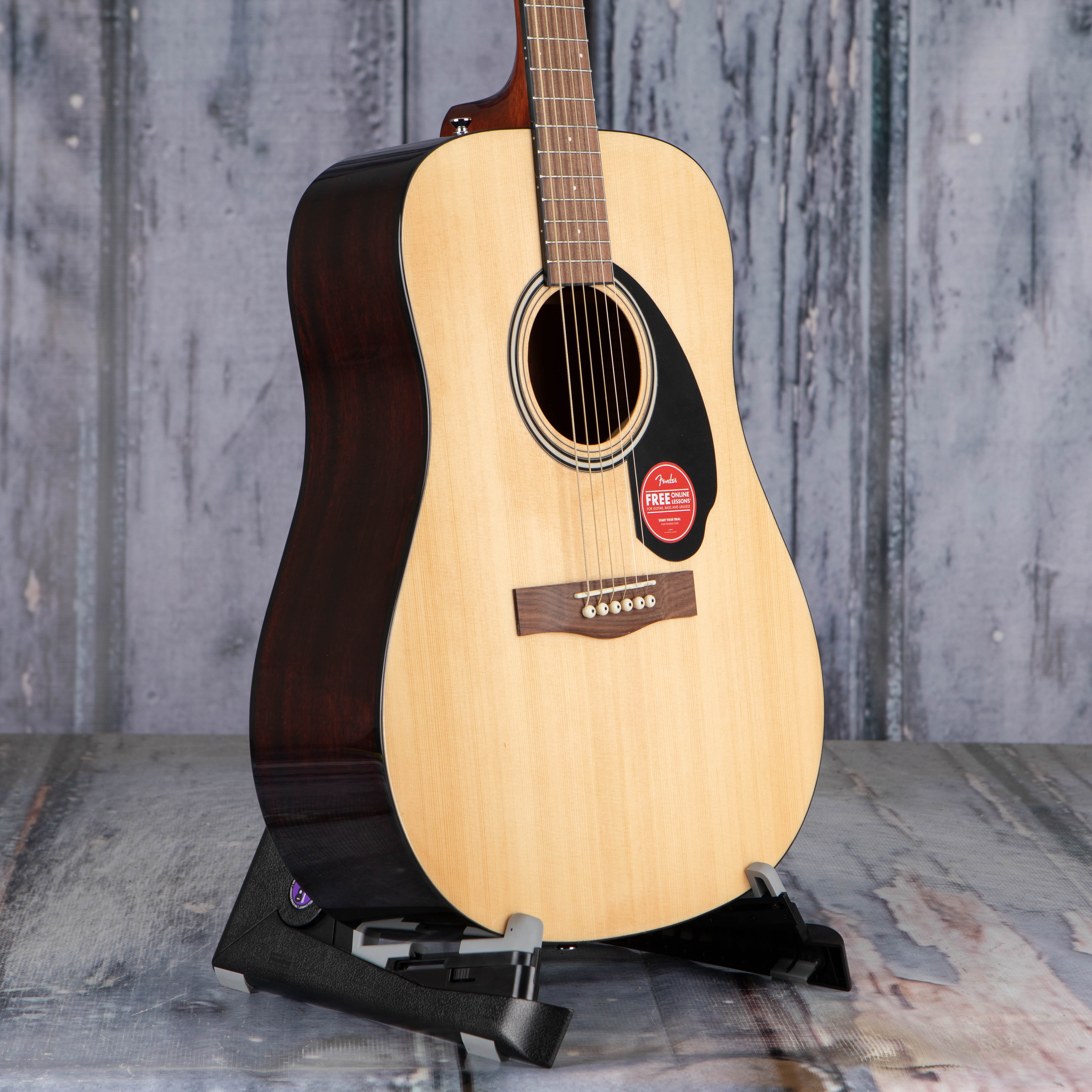 Fender FA-115 Dreadnought Acoustic Guitar Pack, Natural, angle